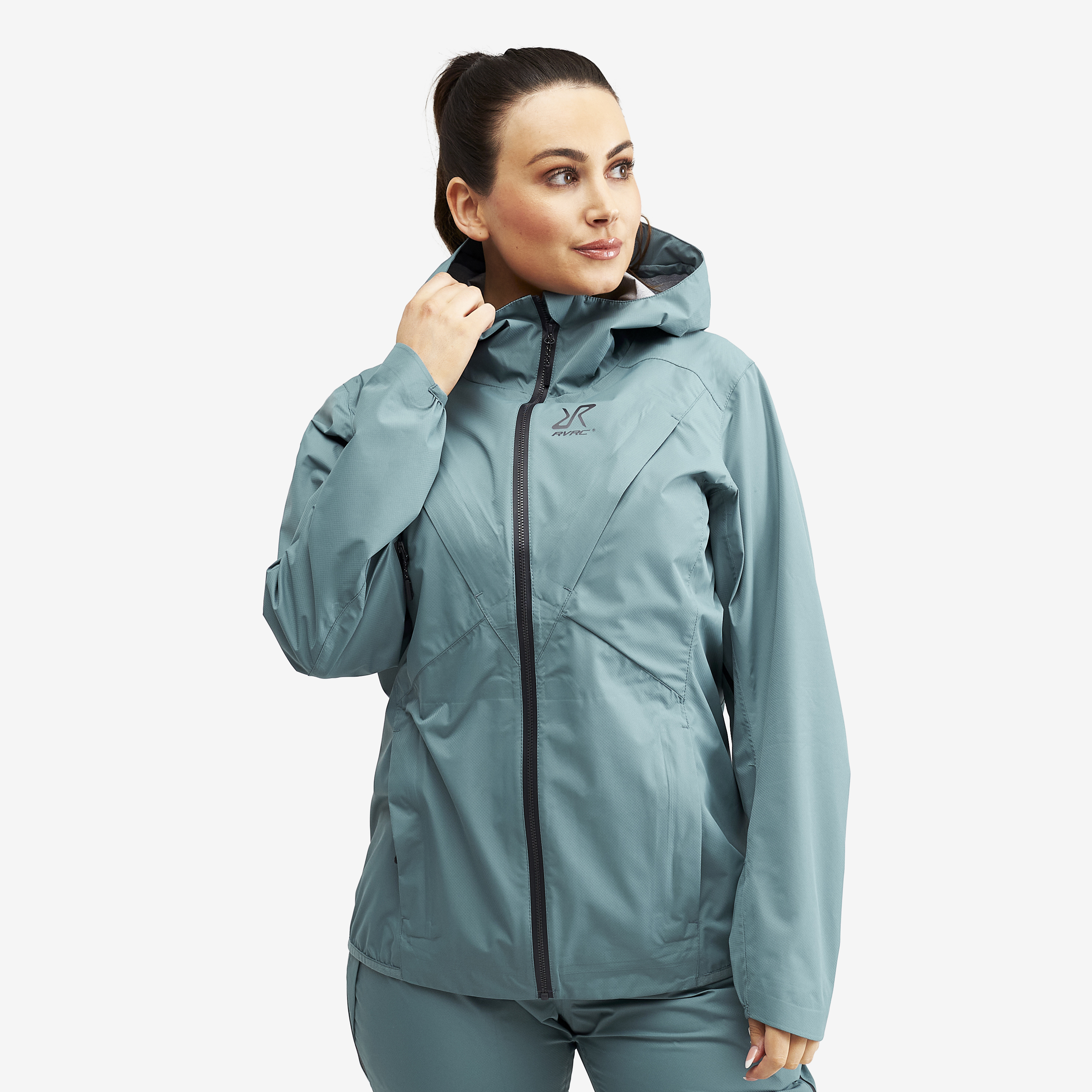 Typhoon waterproof jacket for women in blue