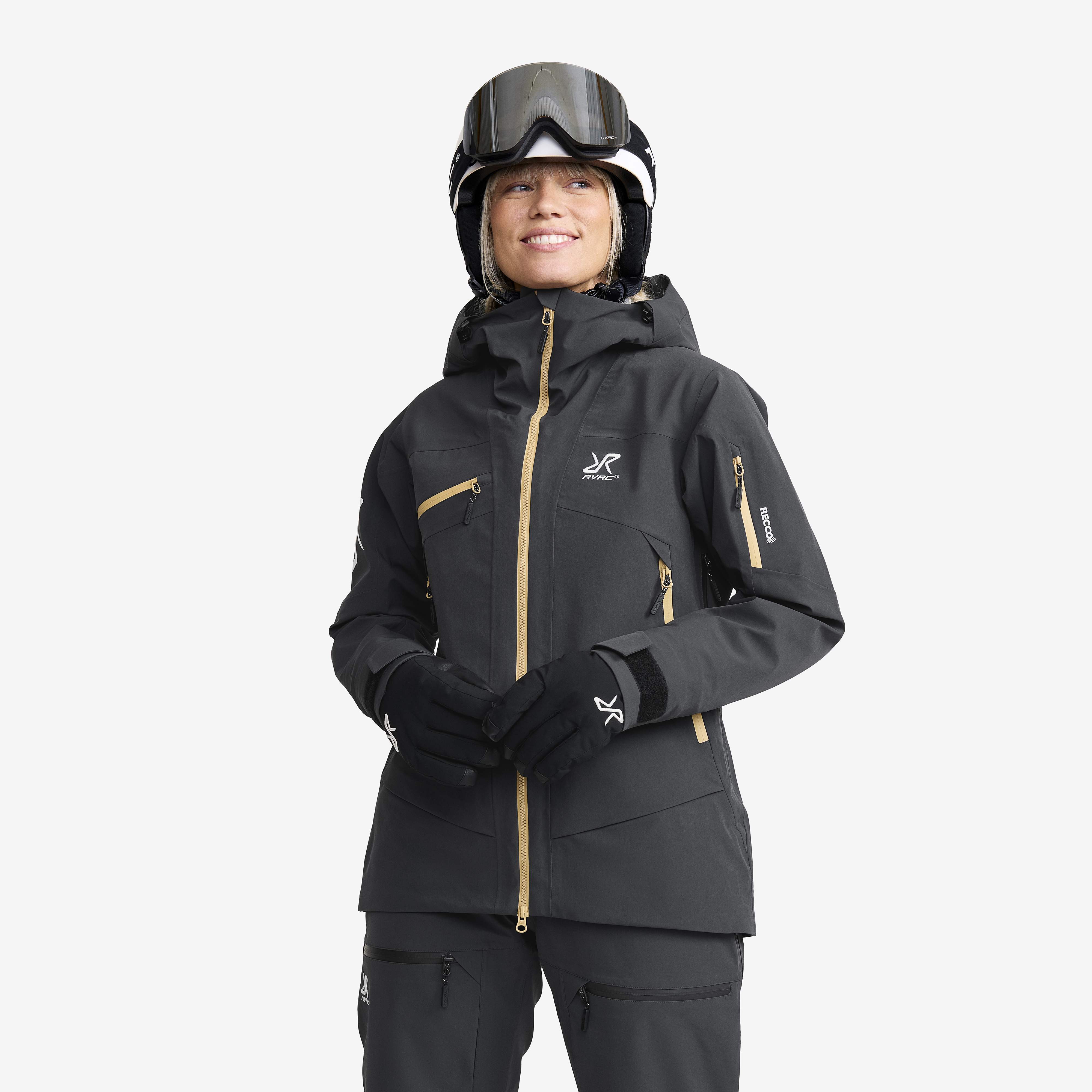 Atlas 3L Ski Jacket Dam Anthracite Storlek:S