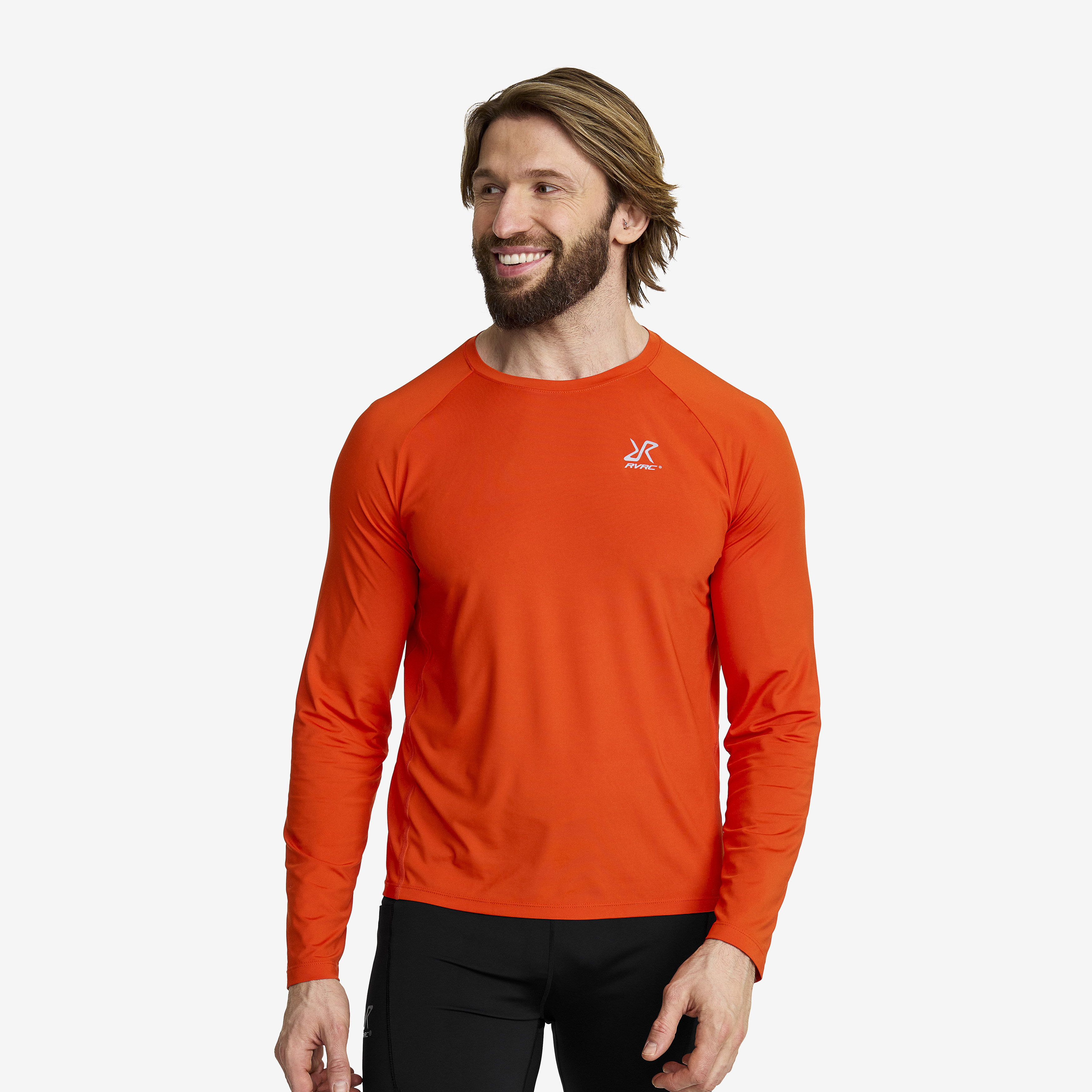Stride Active Long-sleeved T-shirt Pureed Pumpkin Uomo