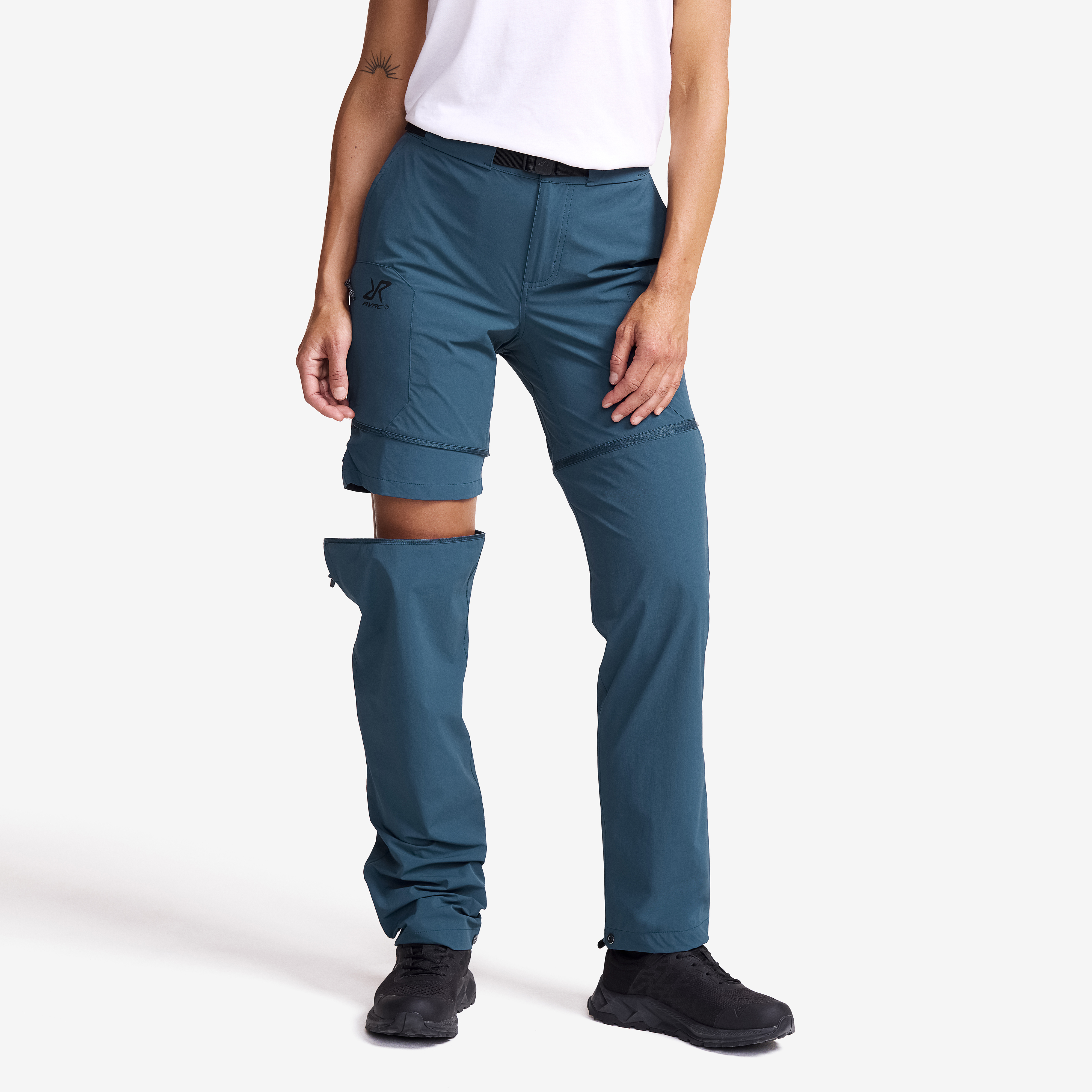 Elevate Hiking Zip-off Pants Dame Moonlit Ocean, Størrelse:2XL - Zip-off-bukser