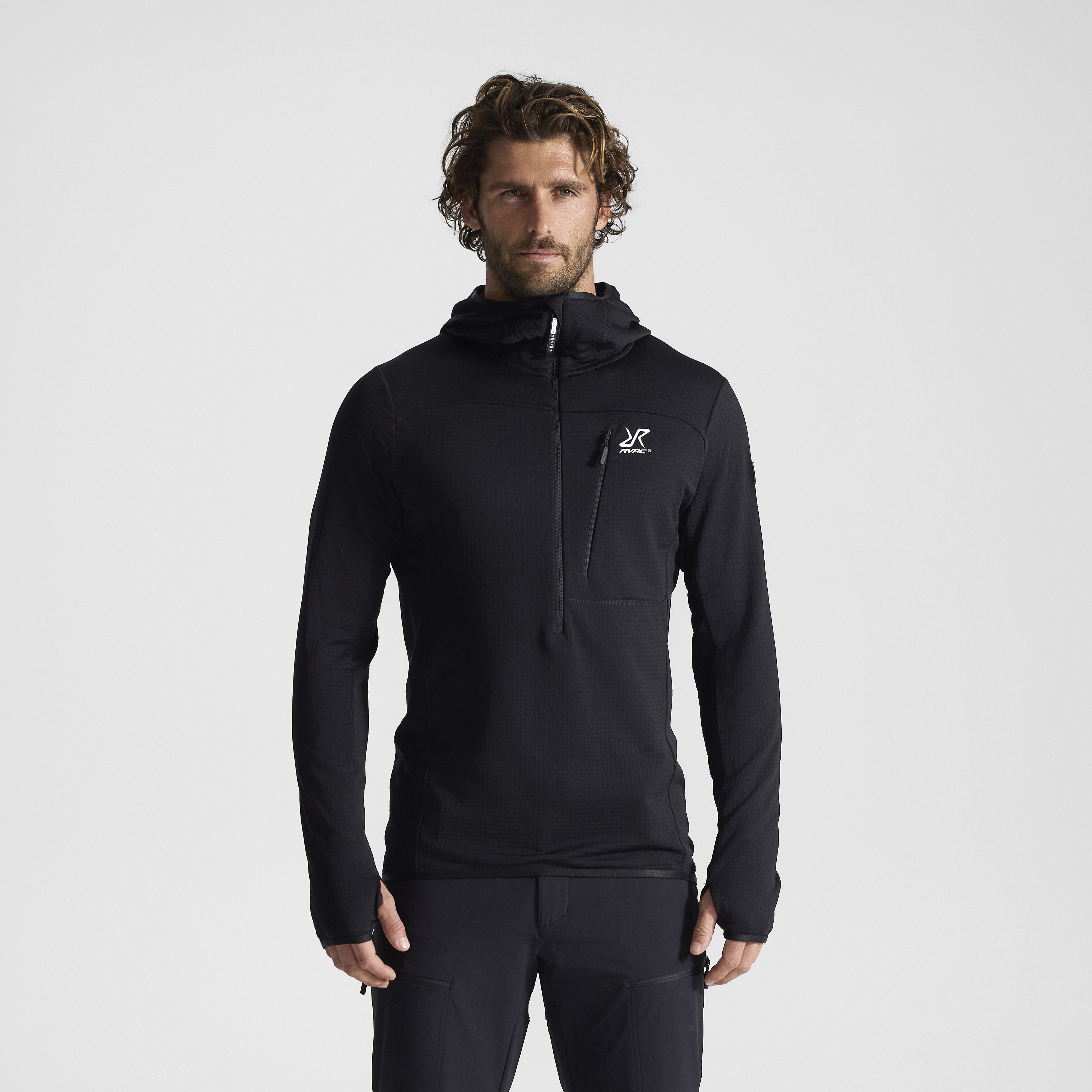 Ultra Light Mid Hood Herr Black, :M