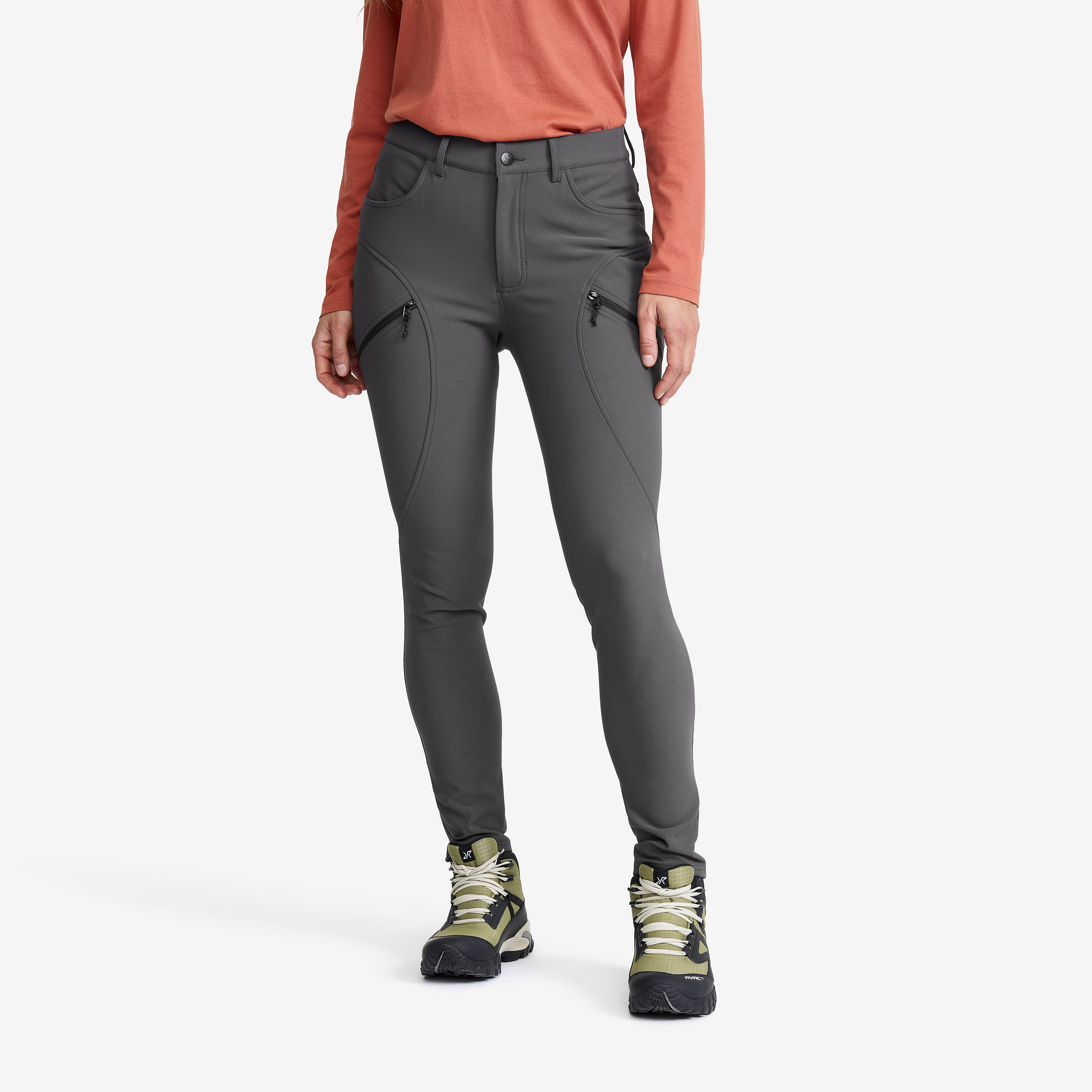 Bouncer Highwaist Jeans Dam Graphite Grey, :S