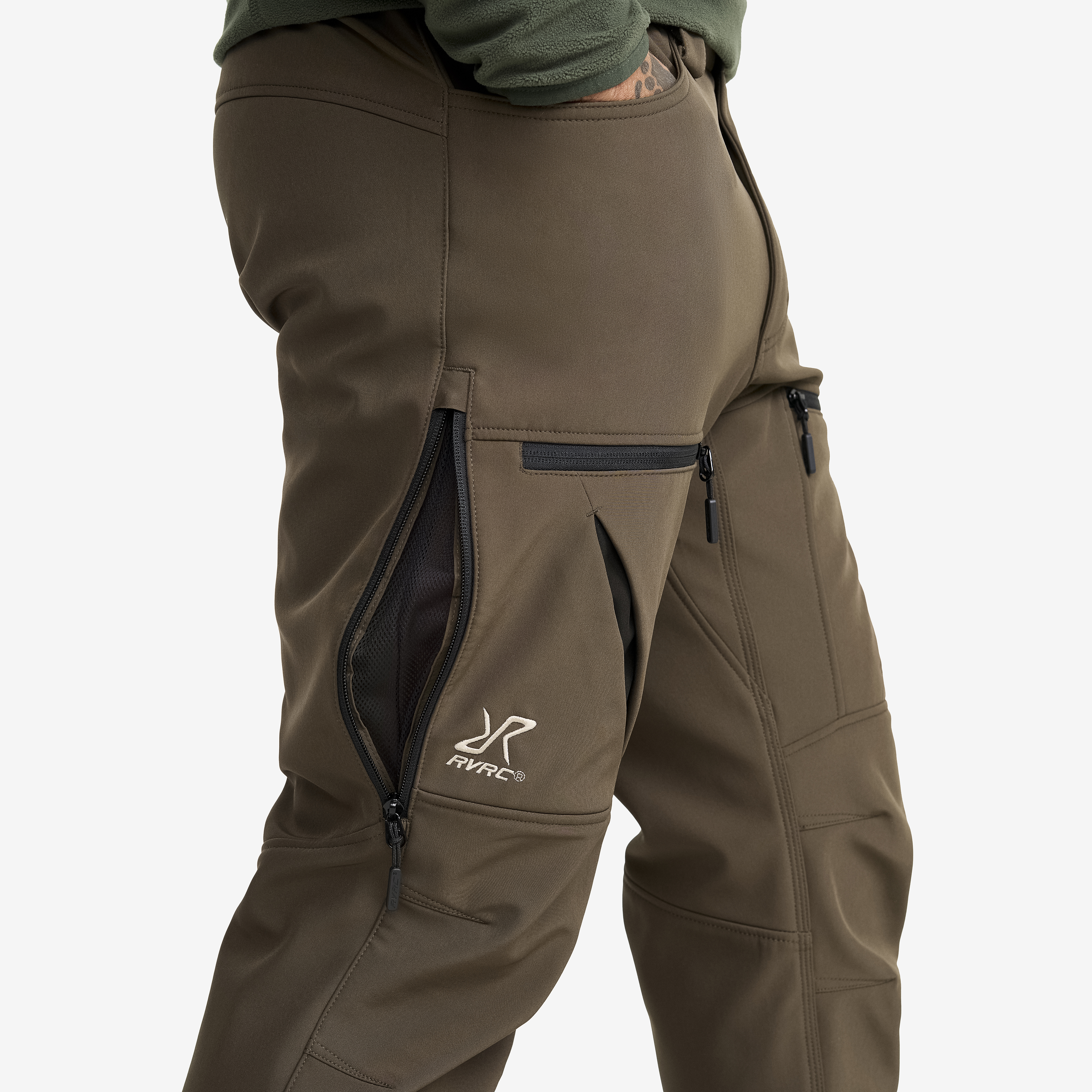 Hiball Softshell Pants Men Mud | RevolutionRace