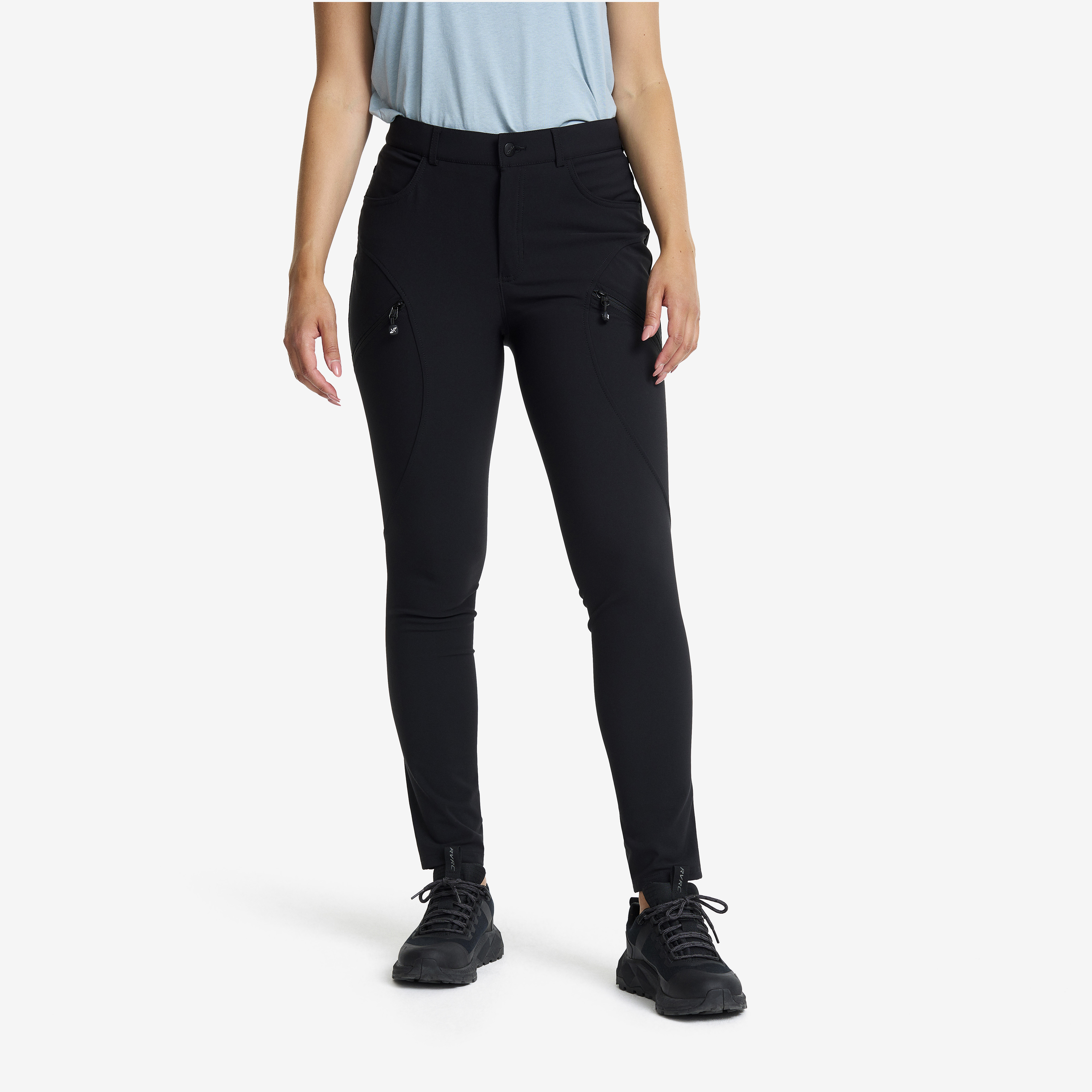 Bouncer Highwaist Jeans - Dam - Black, Storlek:L - Outdoor Jeans