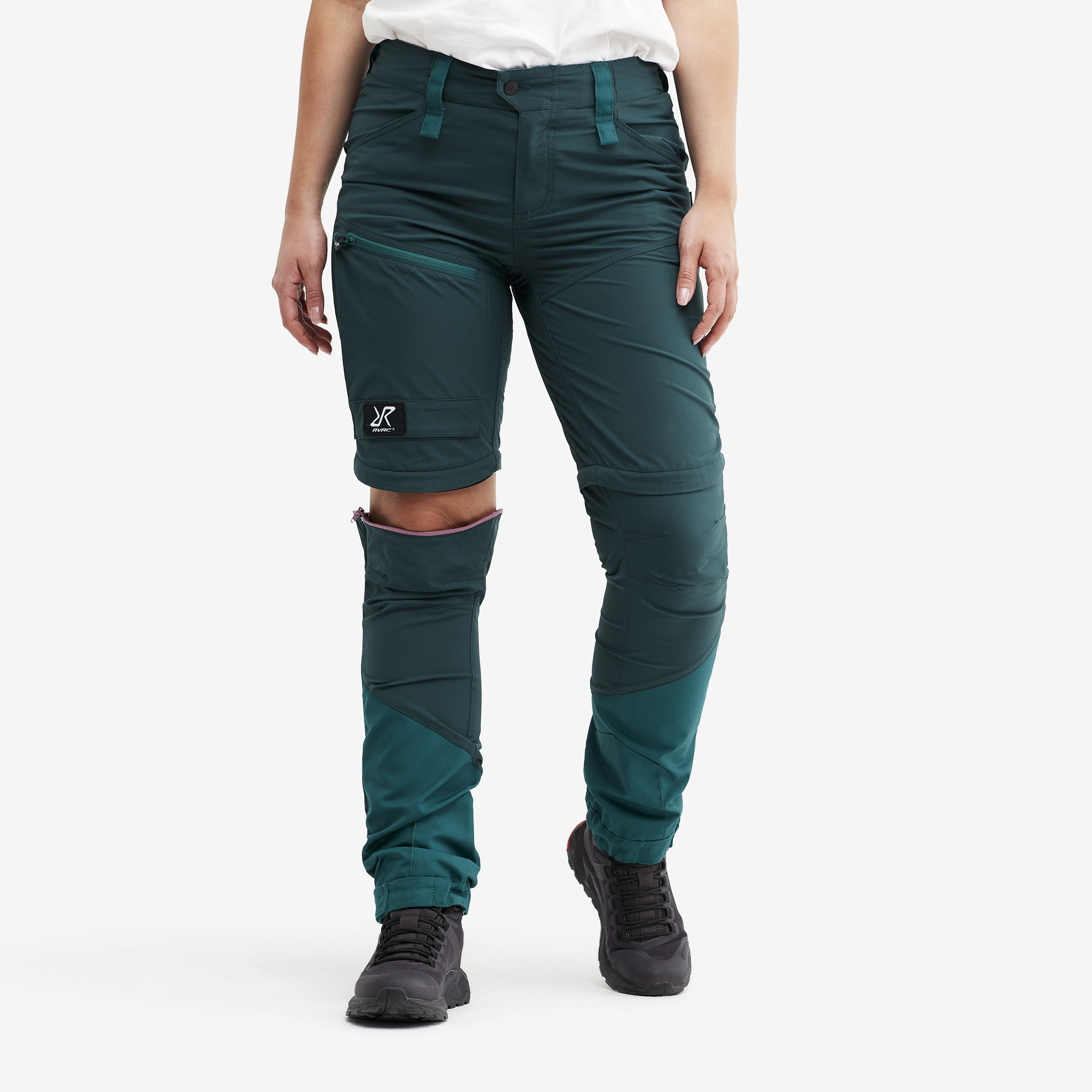 Silence T-zip Trousers Dark Teal Women