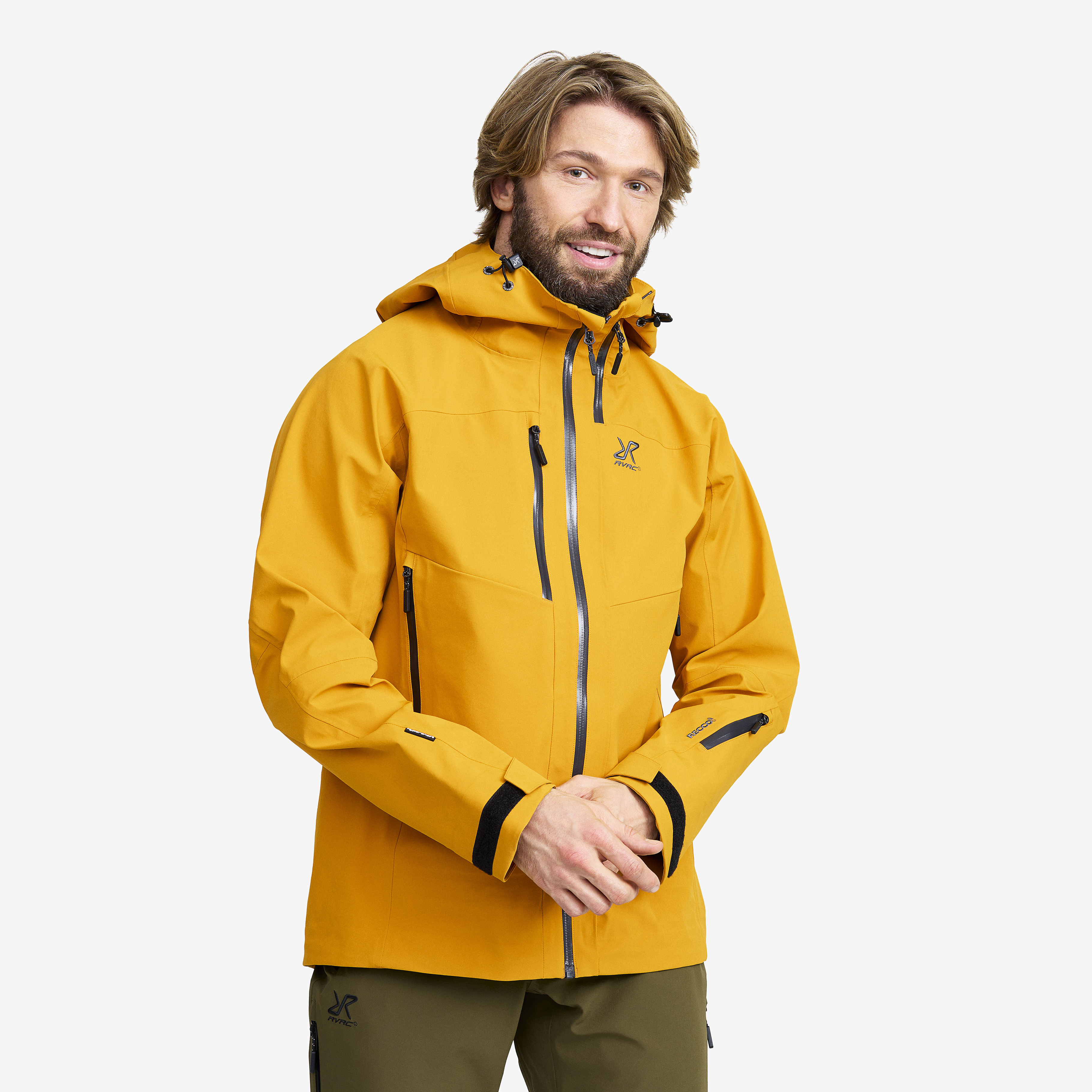 Cyclone 3L Shell Jacket Golden Yellow Herre