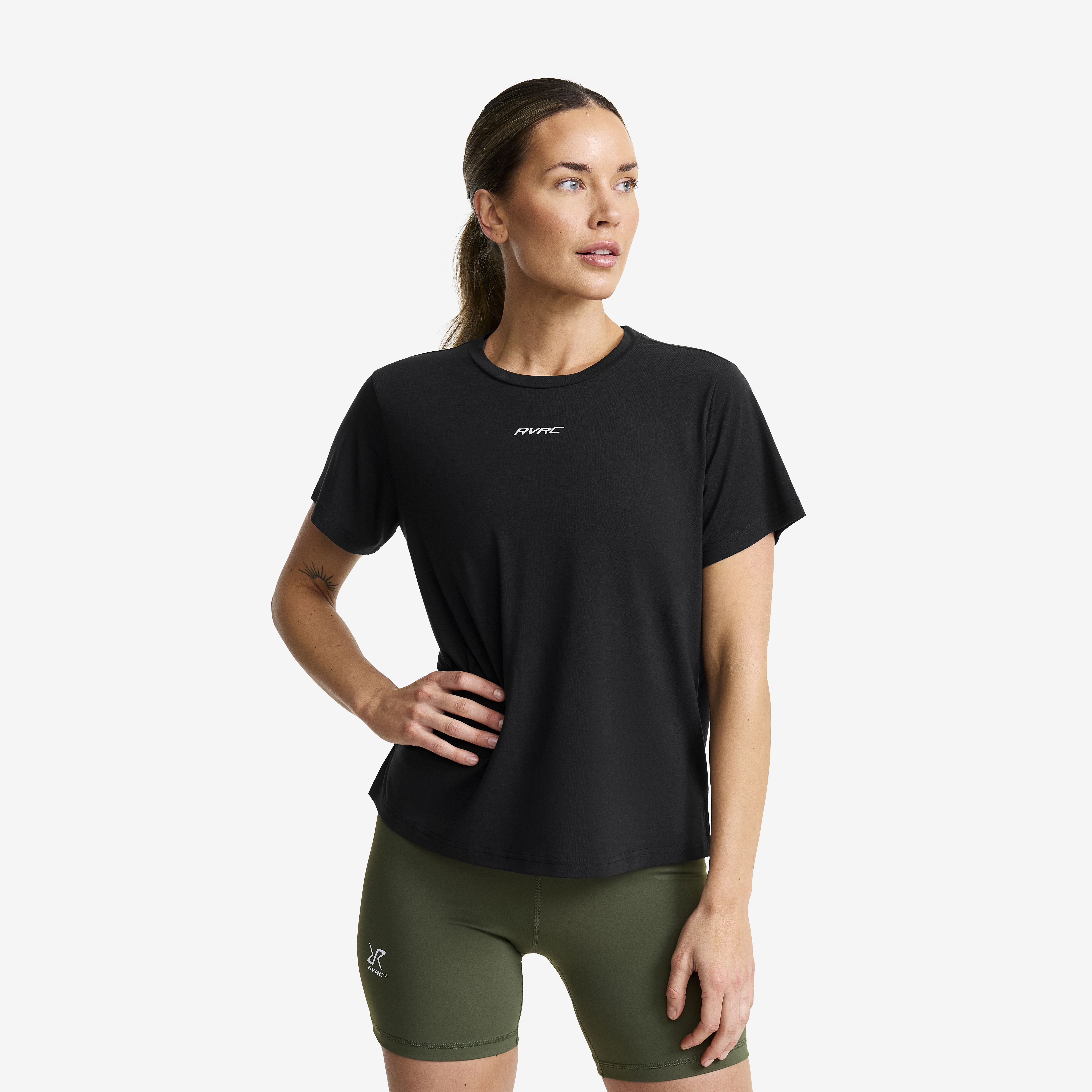 Progress Active Soft T-shirt Black Dames,