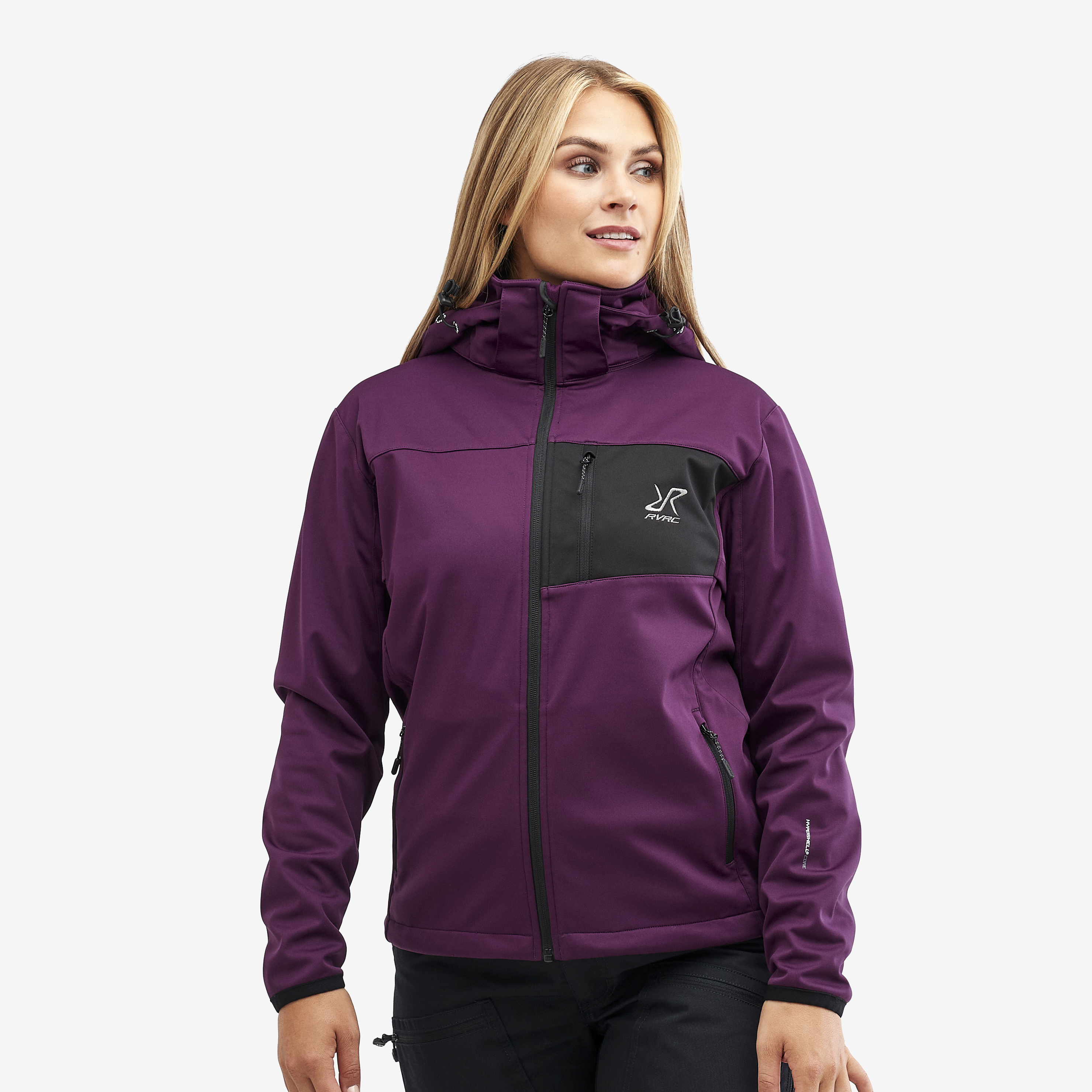 Hybrid Jacket 2.0 – Dam – Dark Purple Rain Storlek:XS – Skaljacka & Vindjacka
