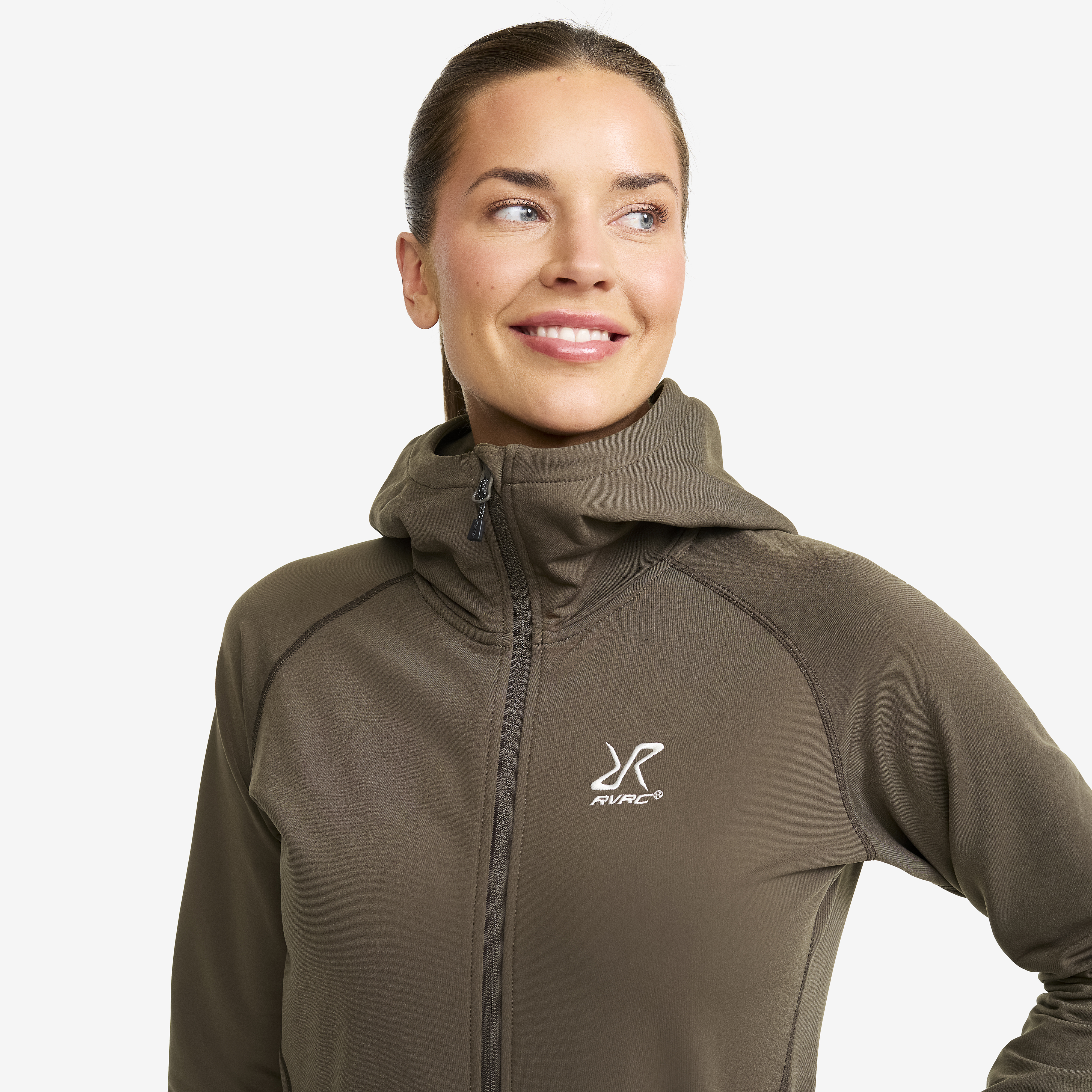 RevolutionRace Evolution Half-Zip Stretch Fleece voor Dames, Fleece Trui voor Wandelen en Buitenactiviteiten, Moonlit Ocean, L