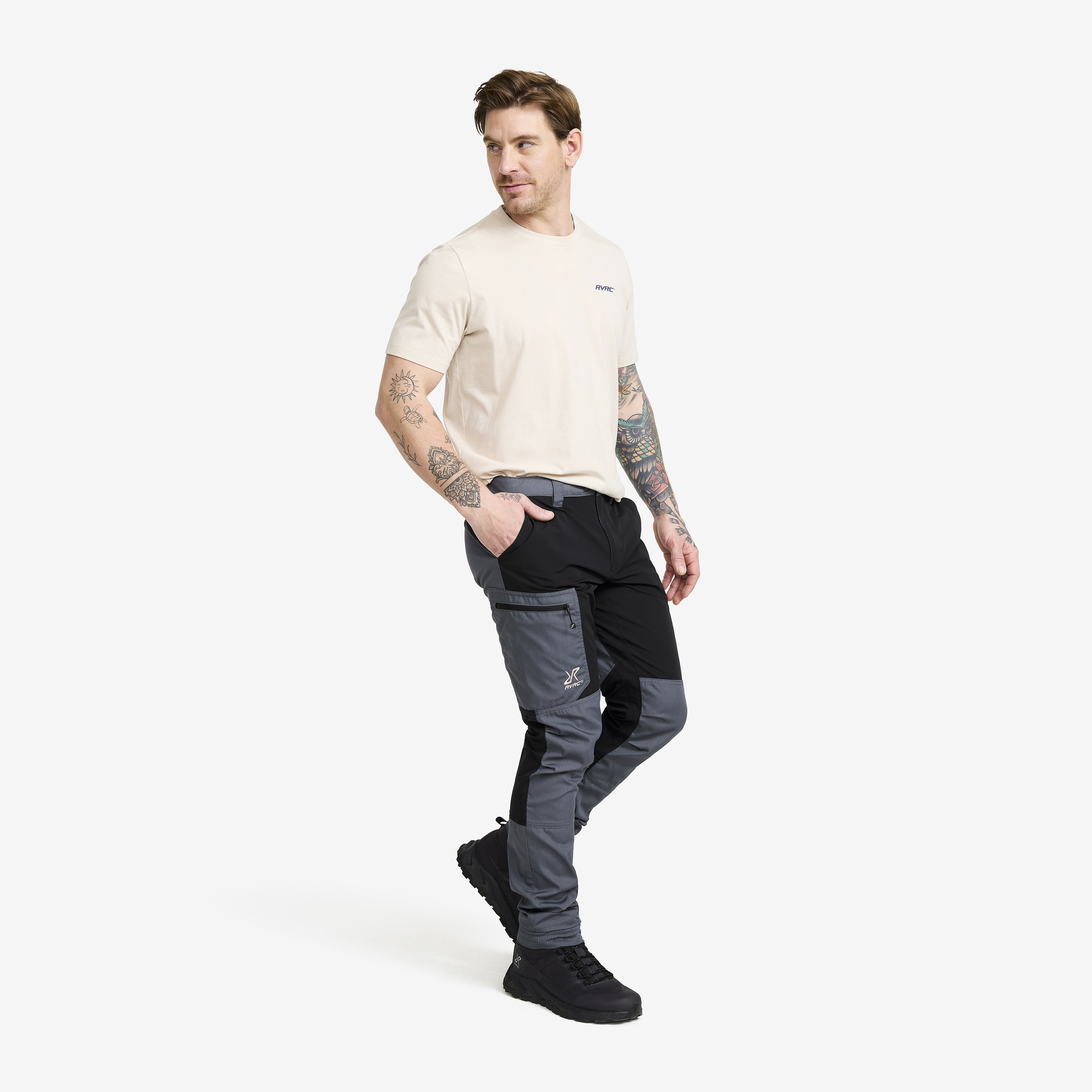 Rambler Lightweight Pants Men Turbulence Blue/Black | RevolutionRace