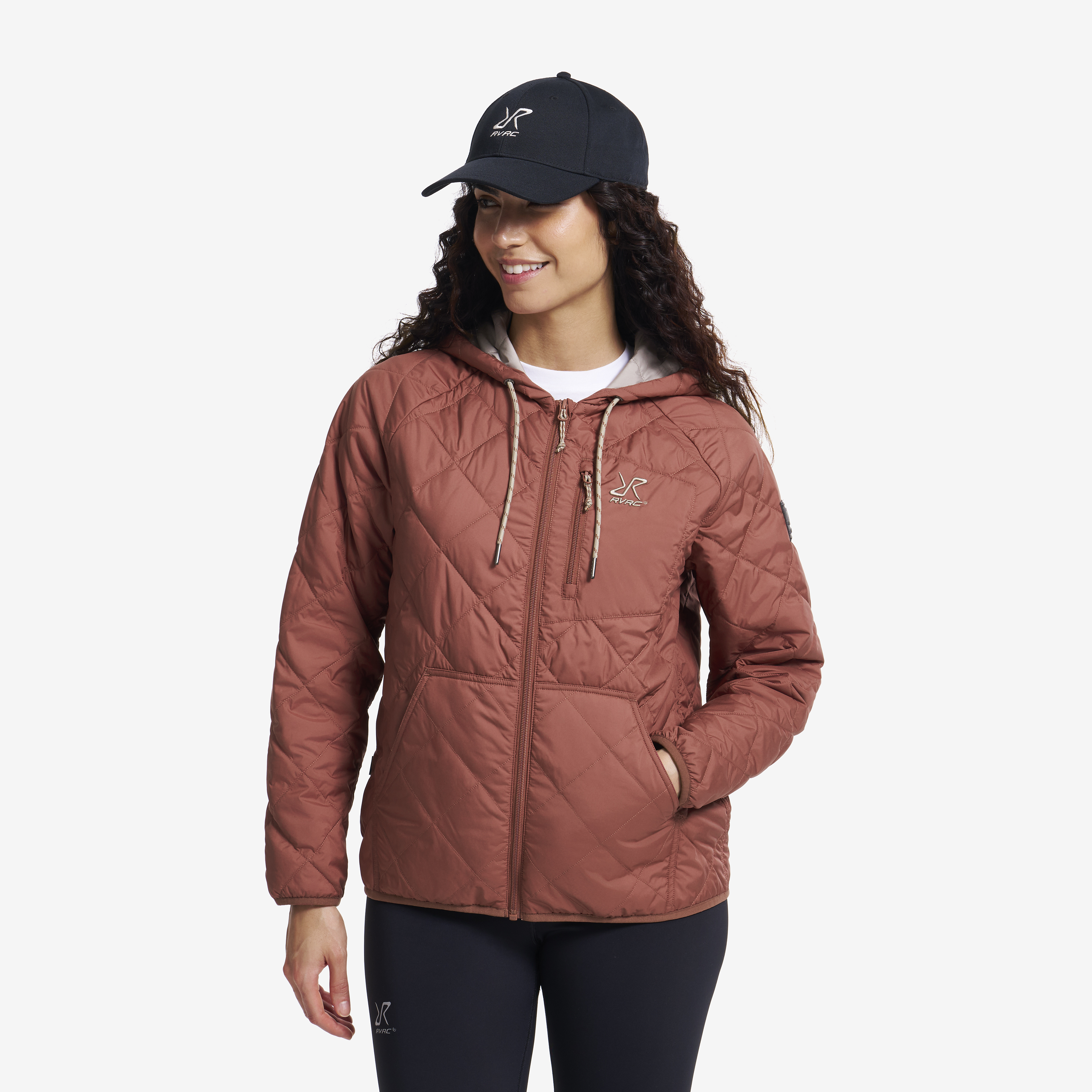 Tapa Quilt Insulated Jacket Pink Mahogany Femme,