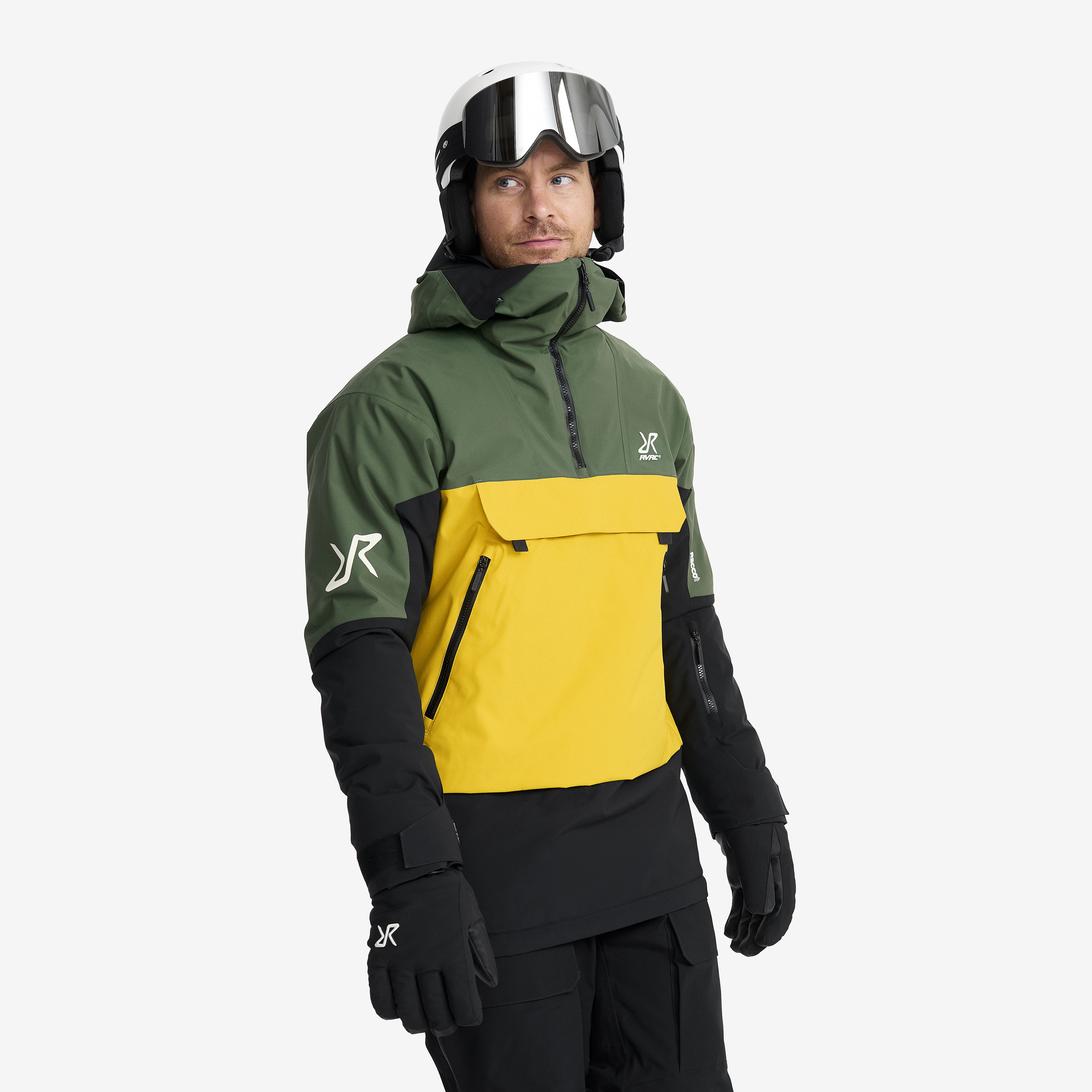 AccXel Insulated 2L Ski Anorak Herr Garden Topiary/Mango Mint, :L