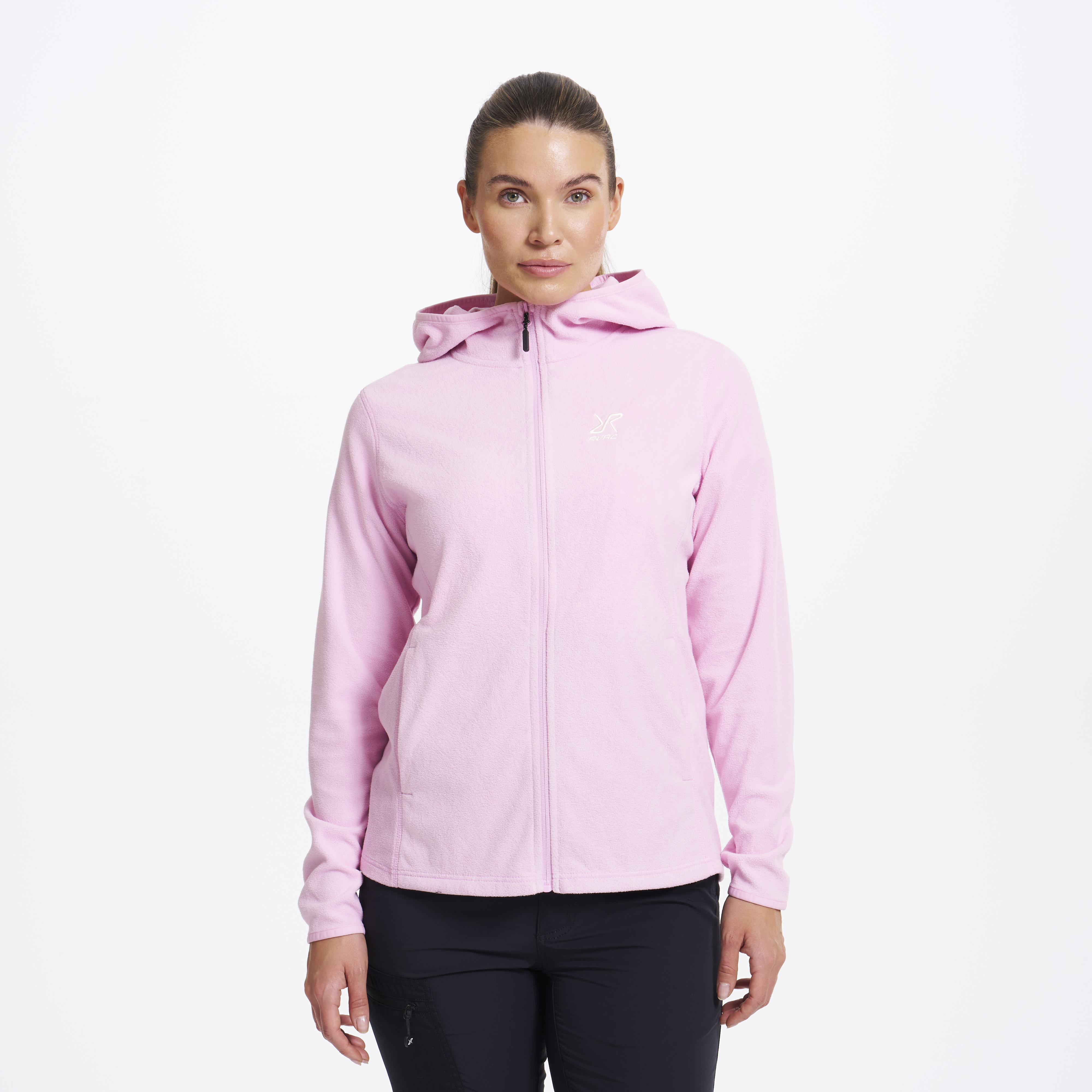 Hiker Fleece Hoodie Bright Pink Dames,