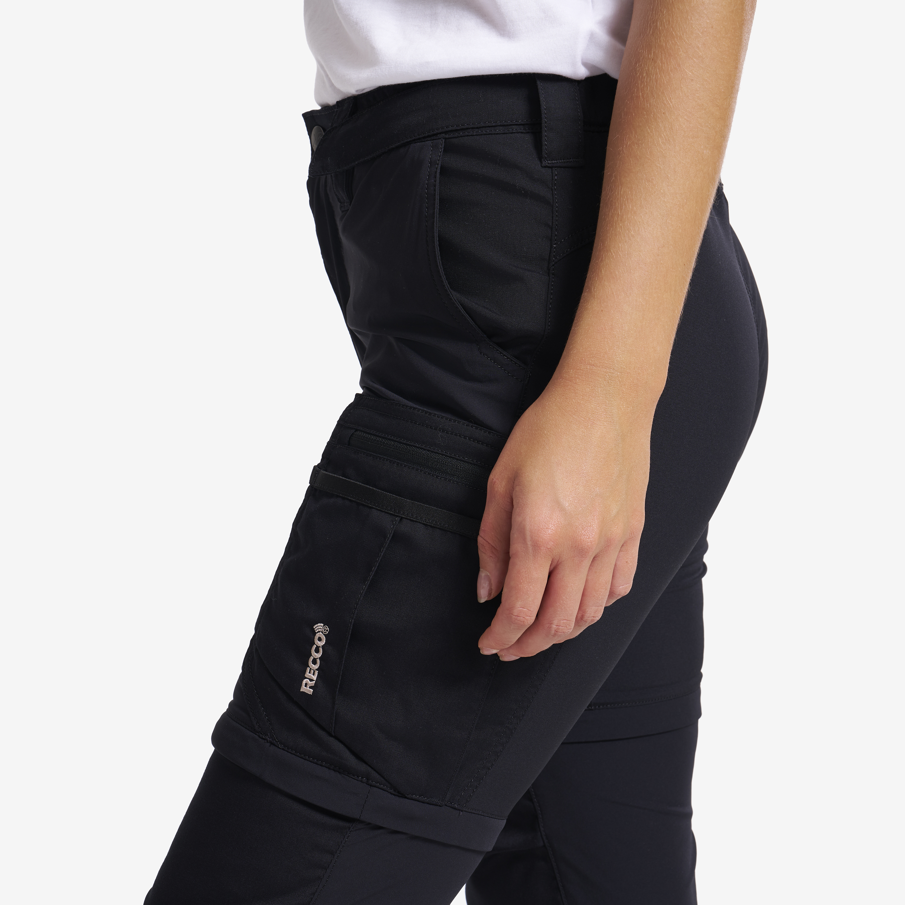 Rambler Lightweight Zip-off Trousers Women Black | RevolutionRace