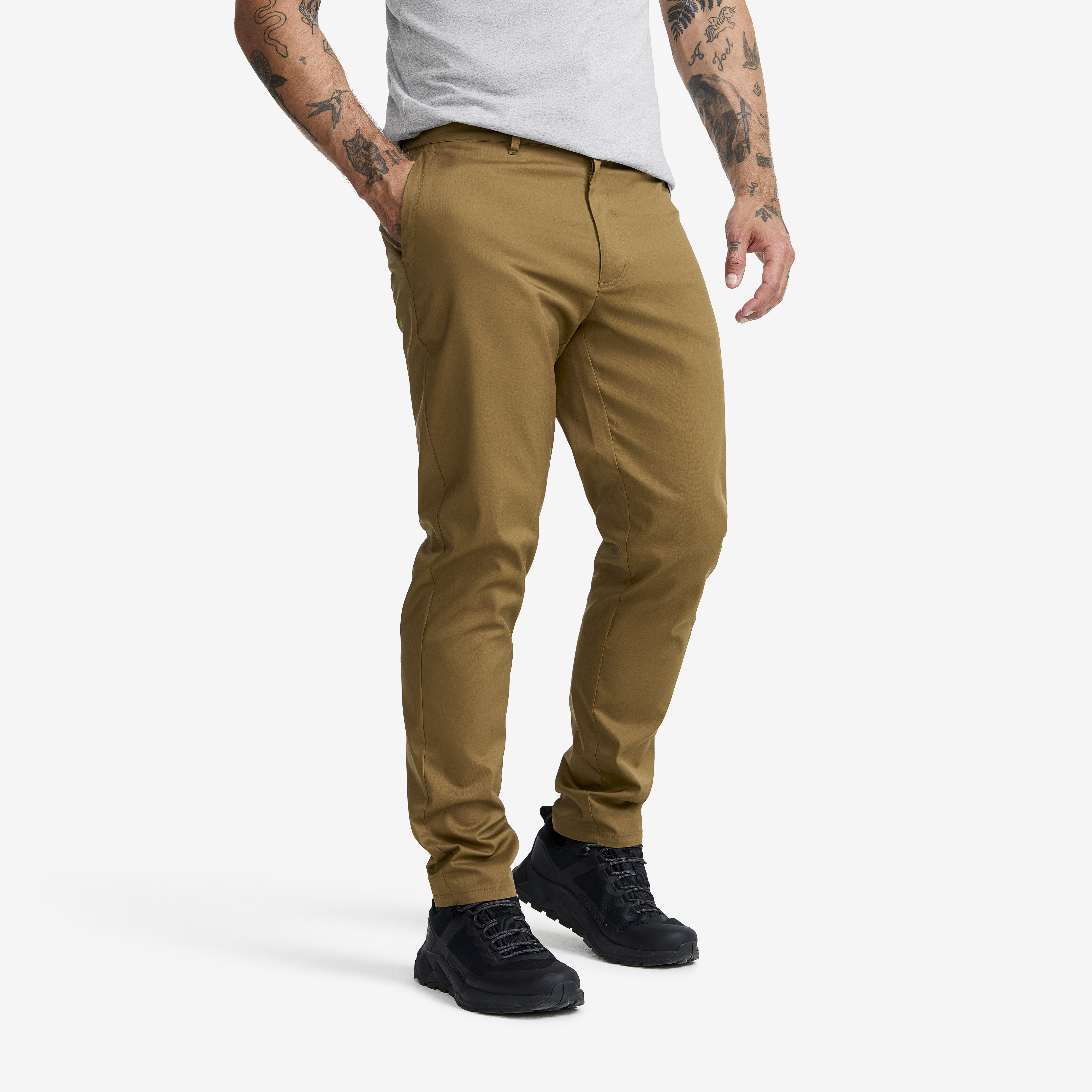 Maple Stretch Chinos Kangaroo Brown Herr,