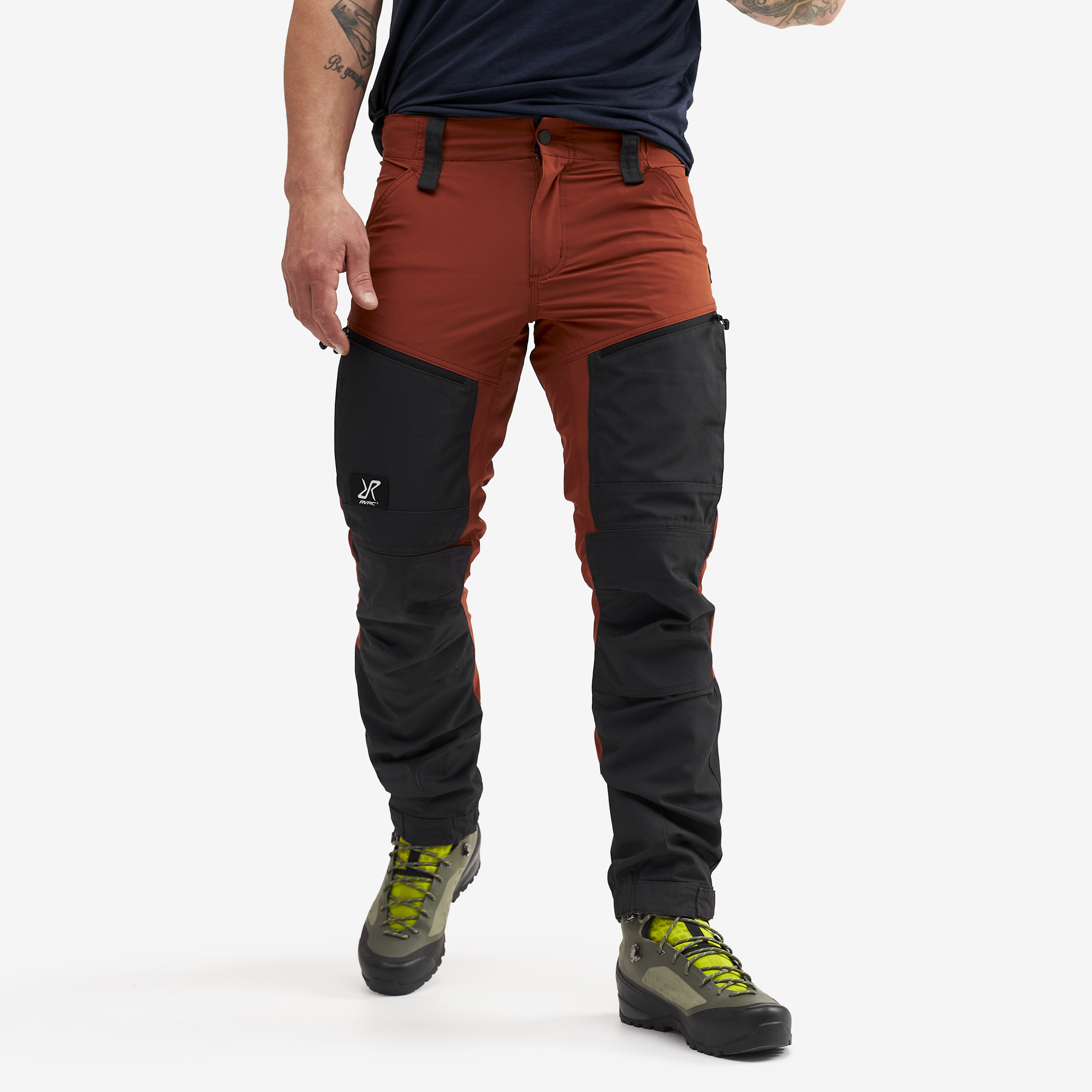 RVRC GP Pro Short hiking trousers for men in orange