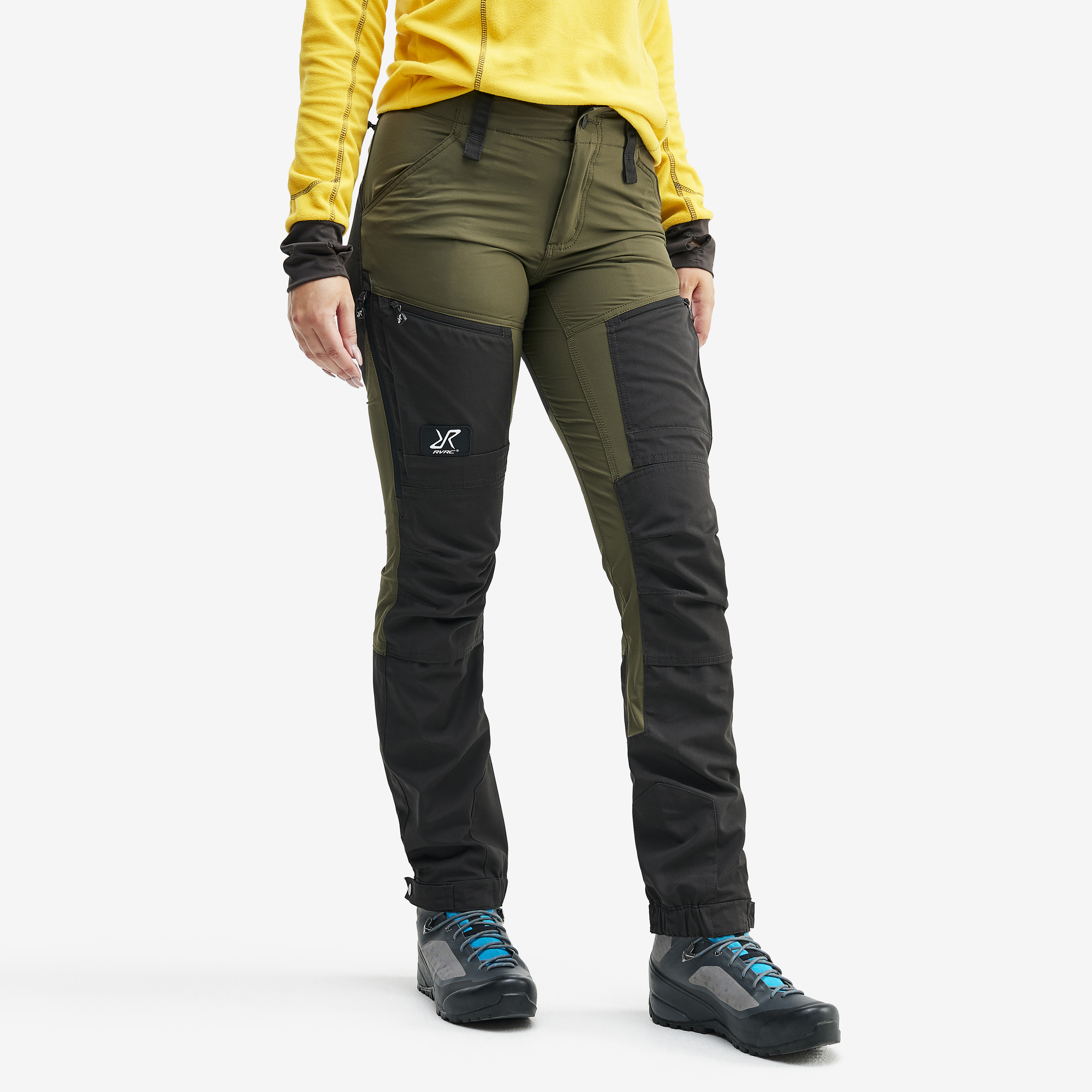 RVRC GP Pro hiking pants for women in green
