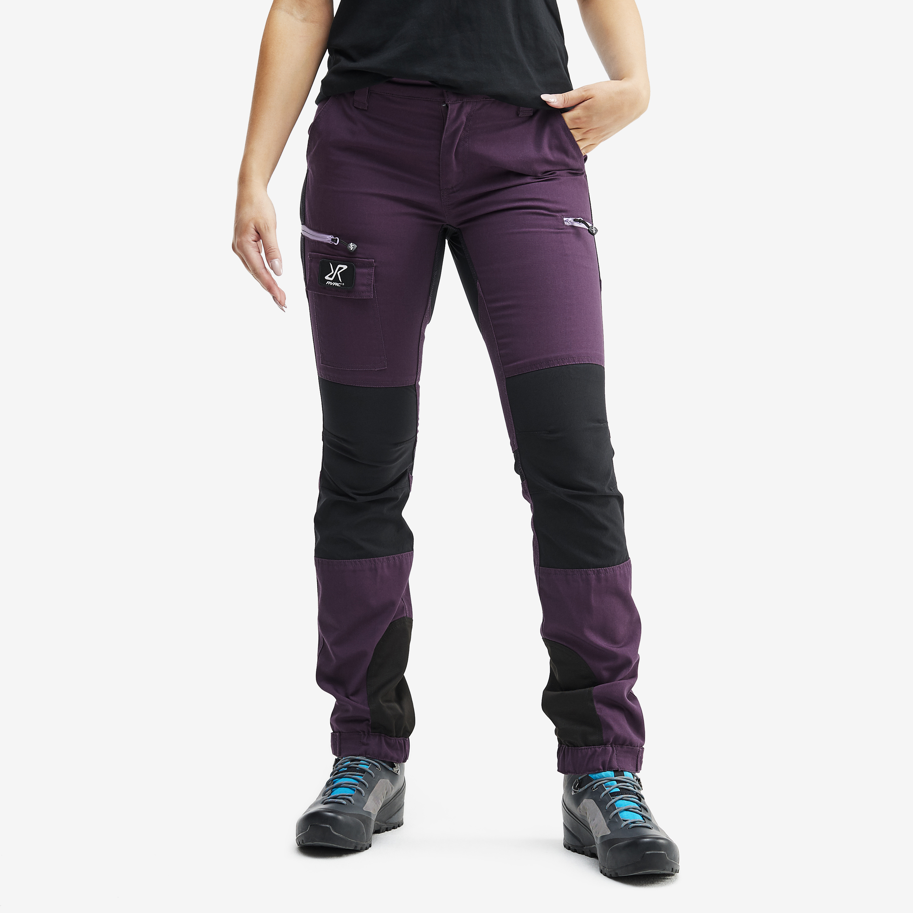 Nordwand walking trousers for women in purple