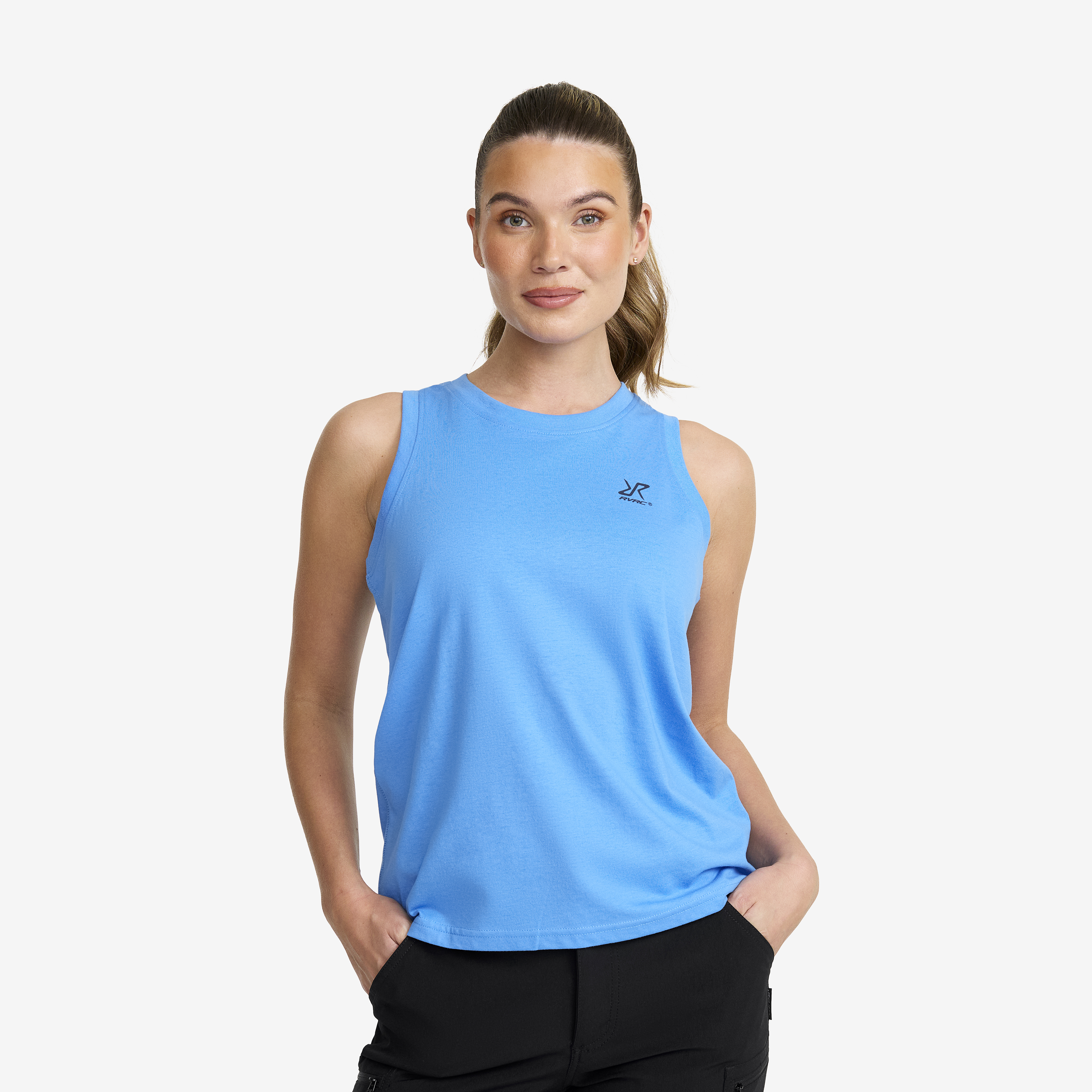 Easy Tank Top Dame Azure Blue
