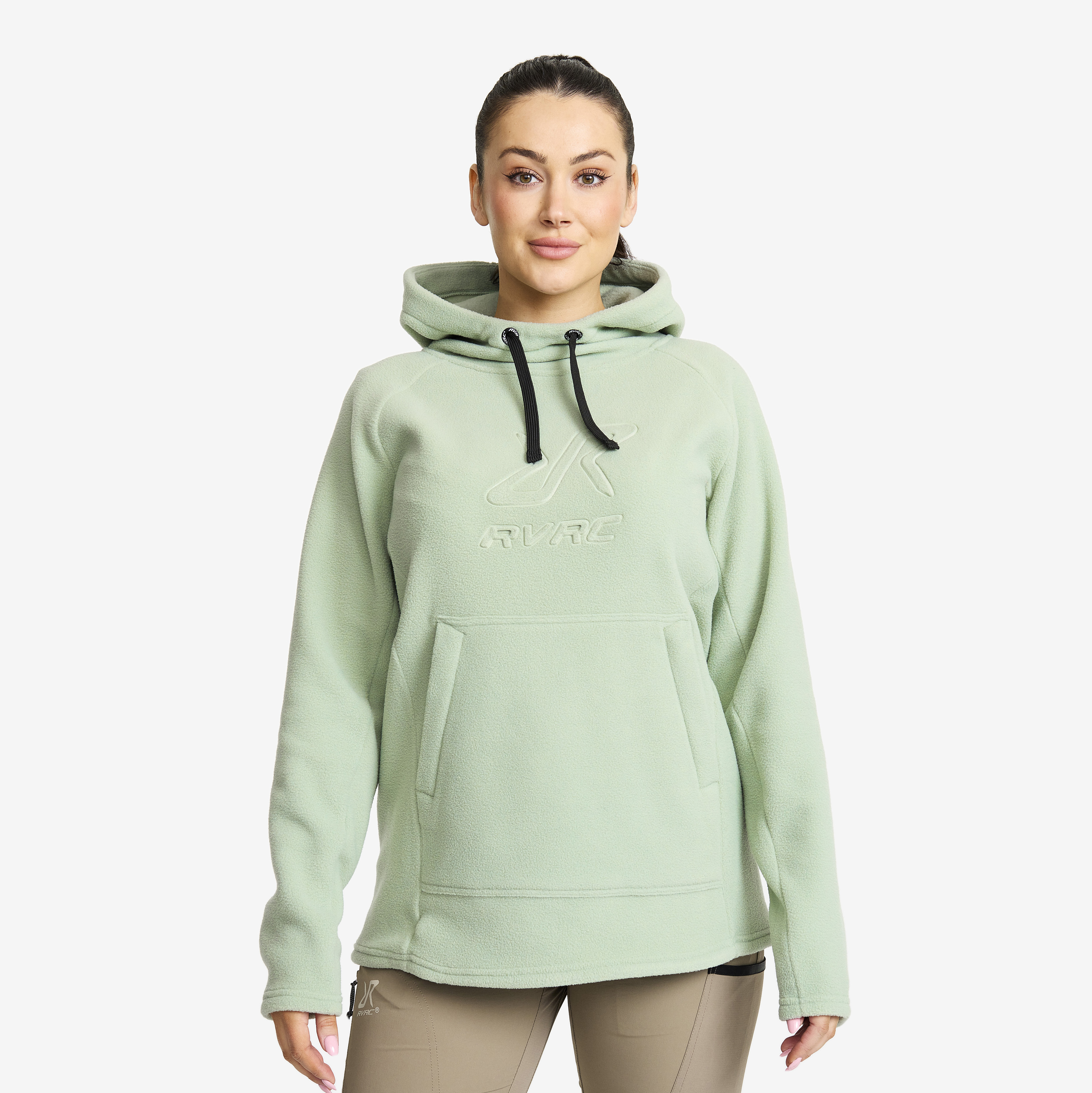 Polar Fleece Hoodie - Dam - Iceberg Green, Storlek:2XL - Dam > Tröjor > Hoodies