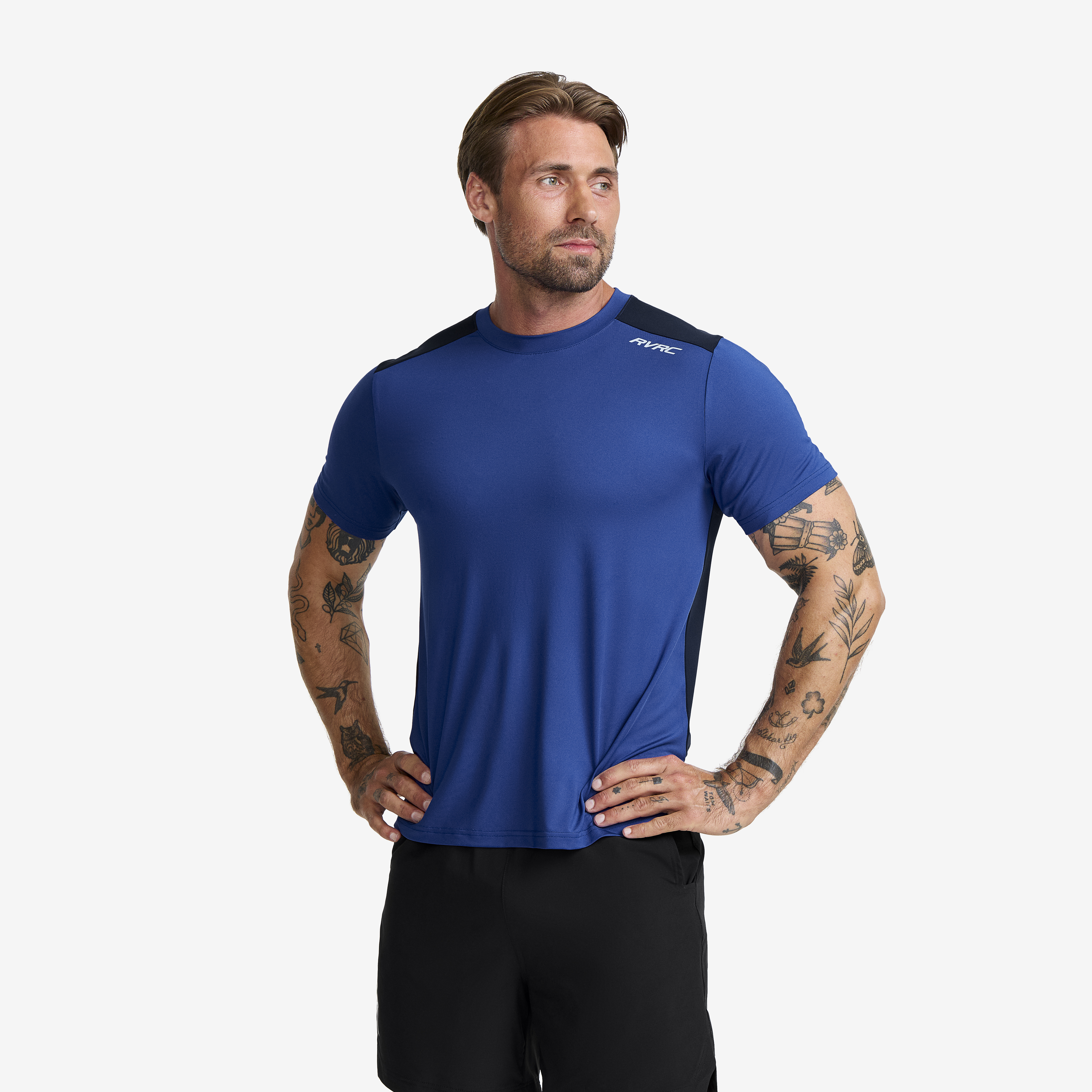 Direction Active Contrast T-shirt Charcoal Black/Lava Men, 