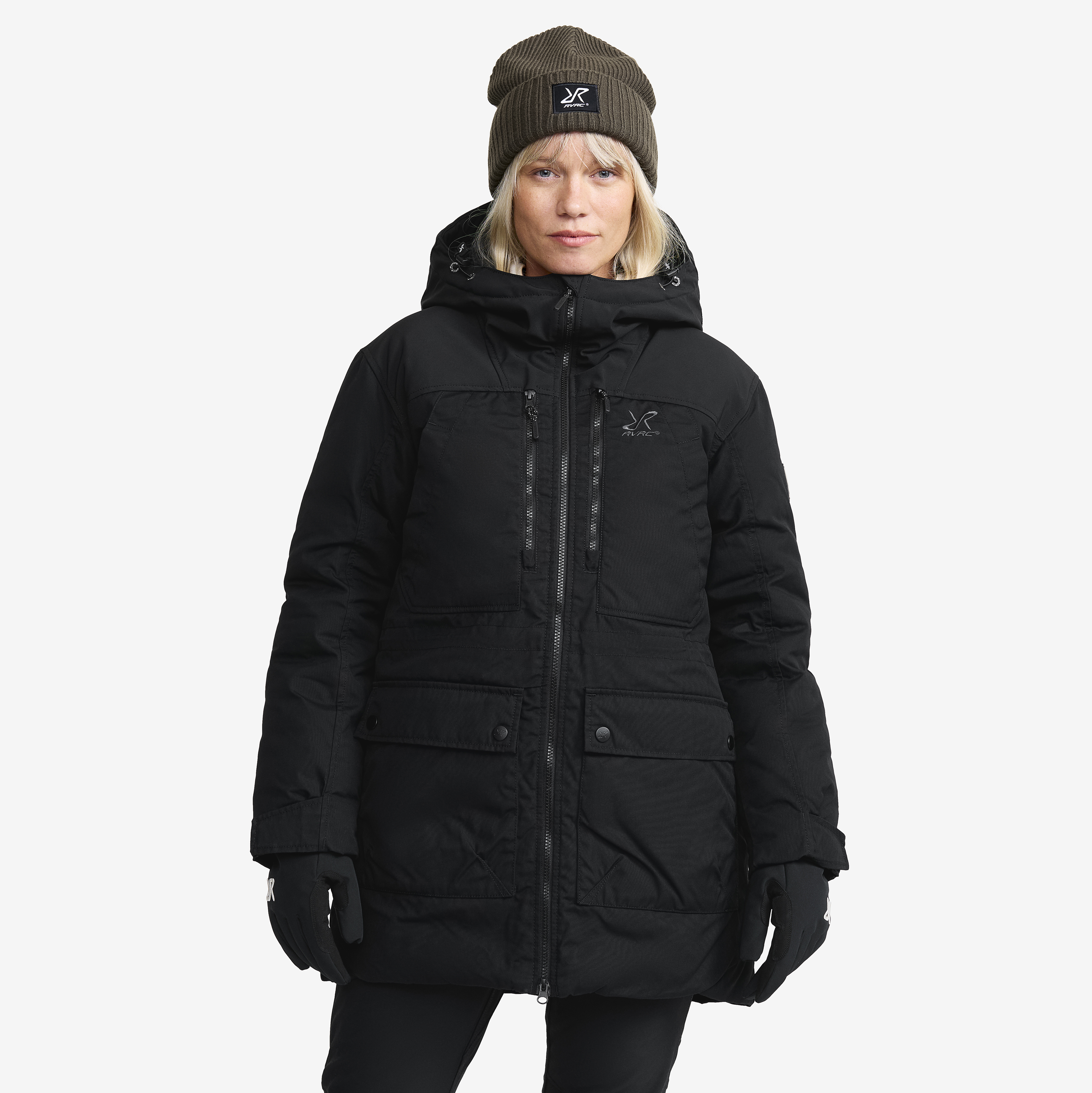 Outdoor Parka Black Damskie, 