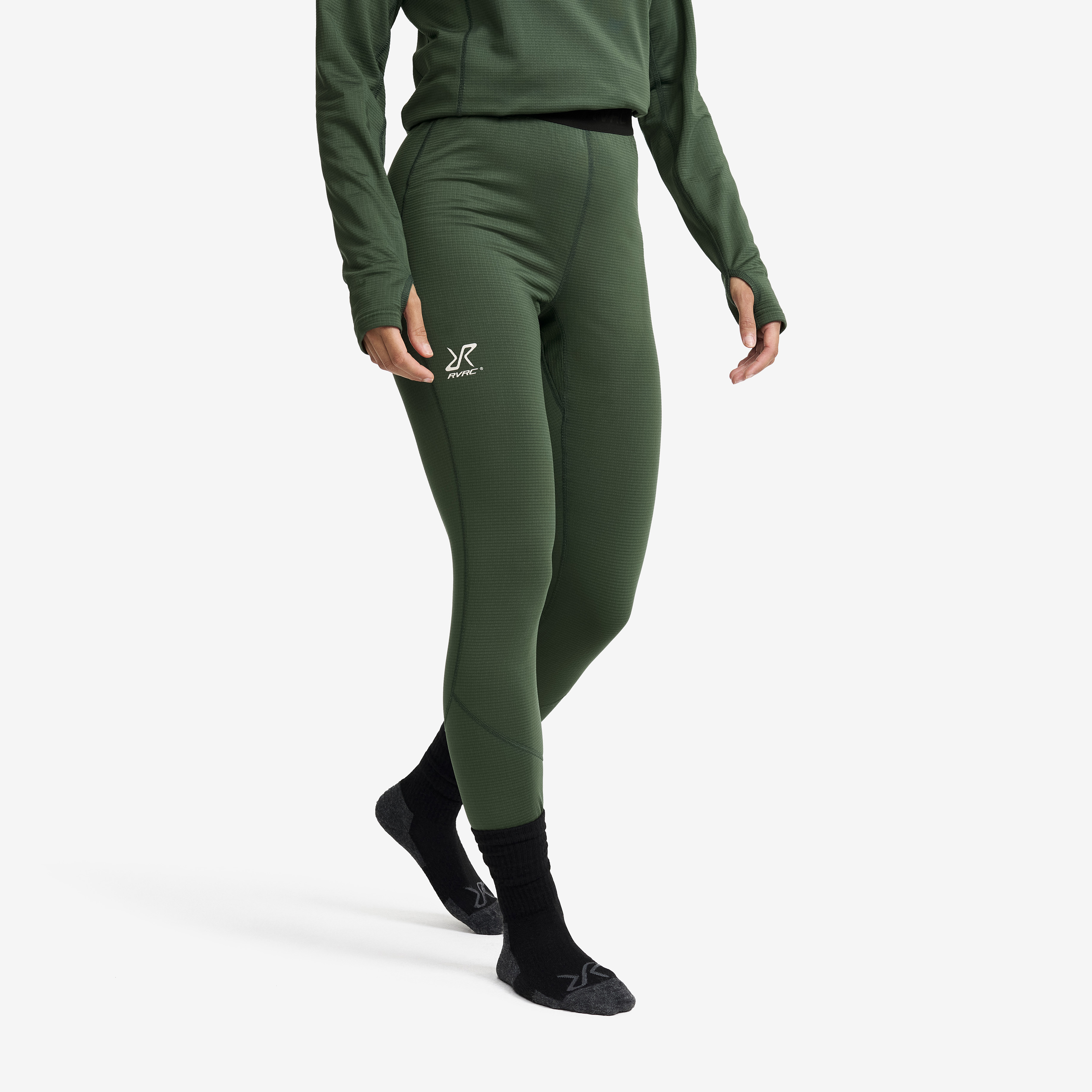 Waffle Baselayer Pants Naiset Garden Topiary Koko:M – > Aluskerrastot