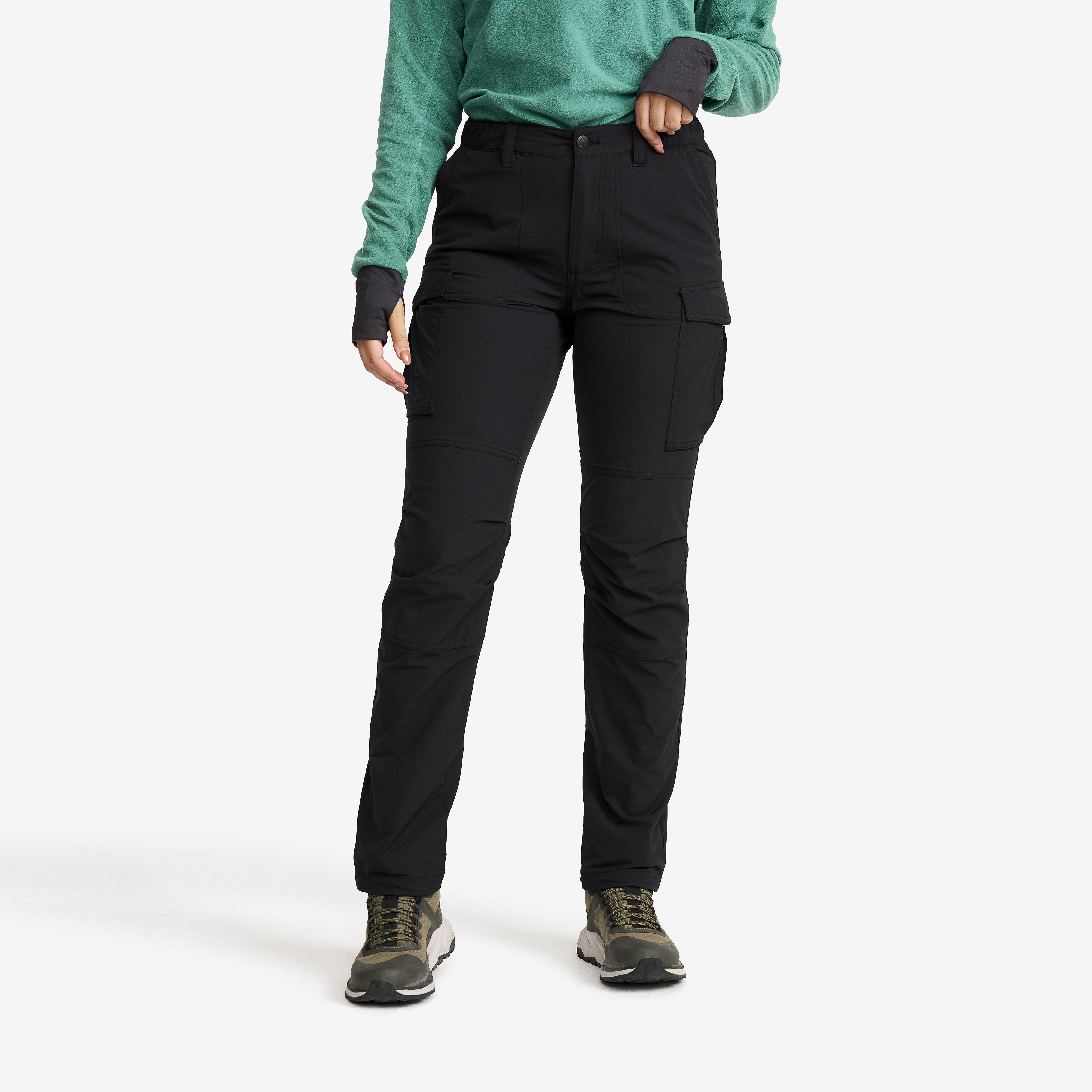 Adventure Cargo Stretch Pants Black Femme,