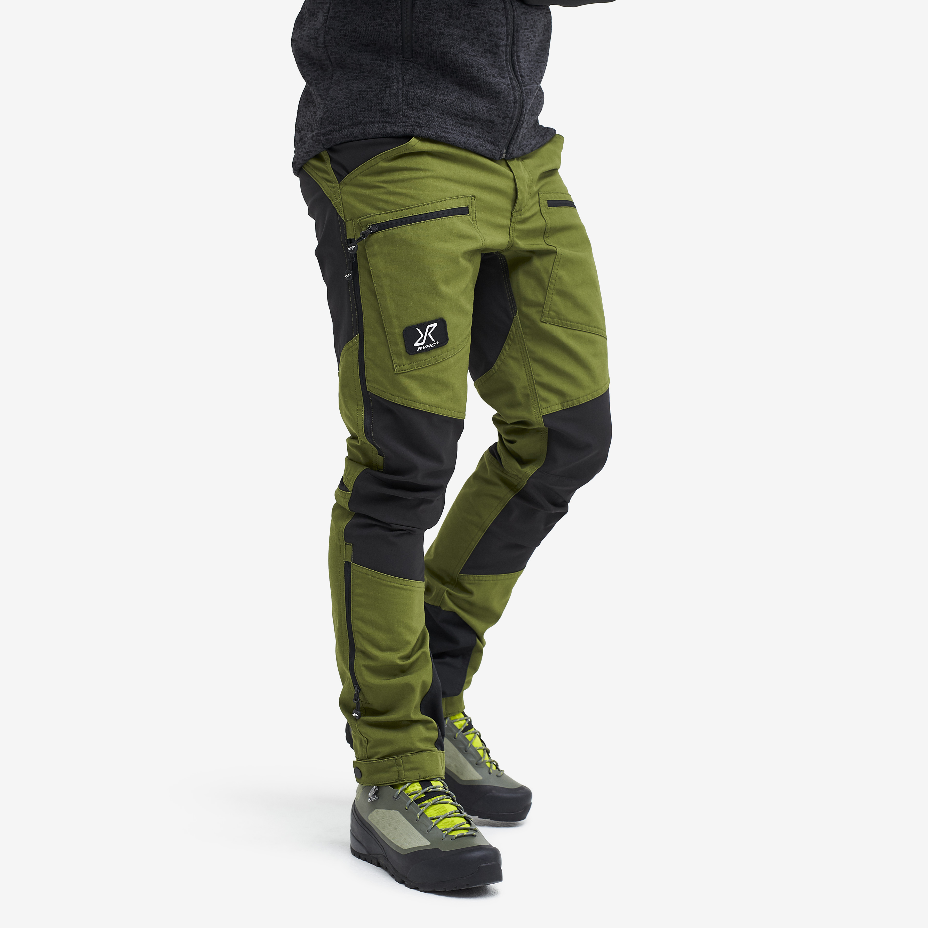 Nordwand Pro Rescue hiking pants for men in green