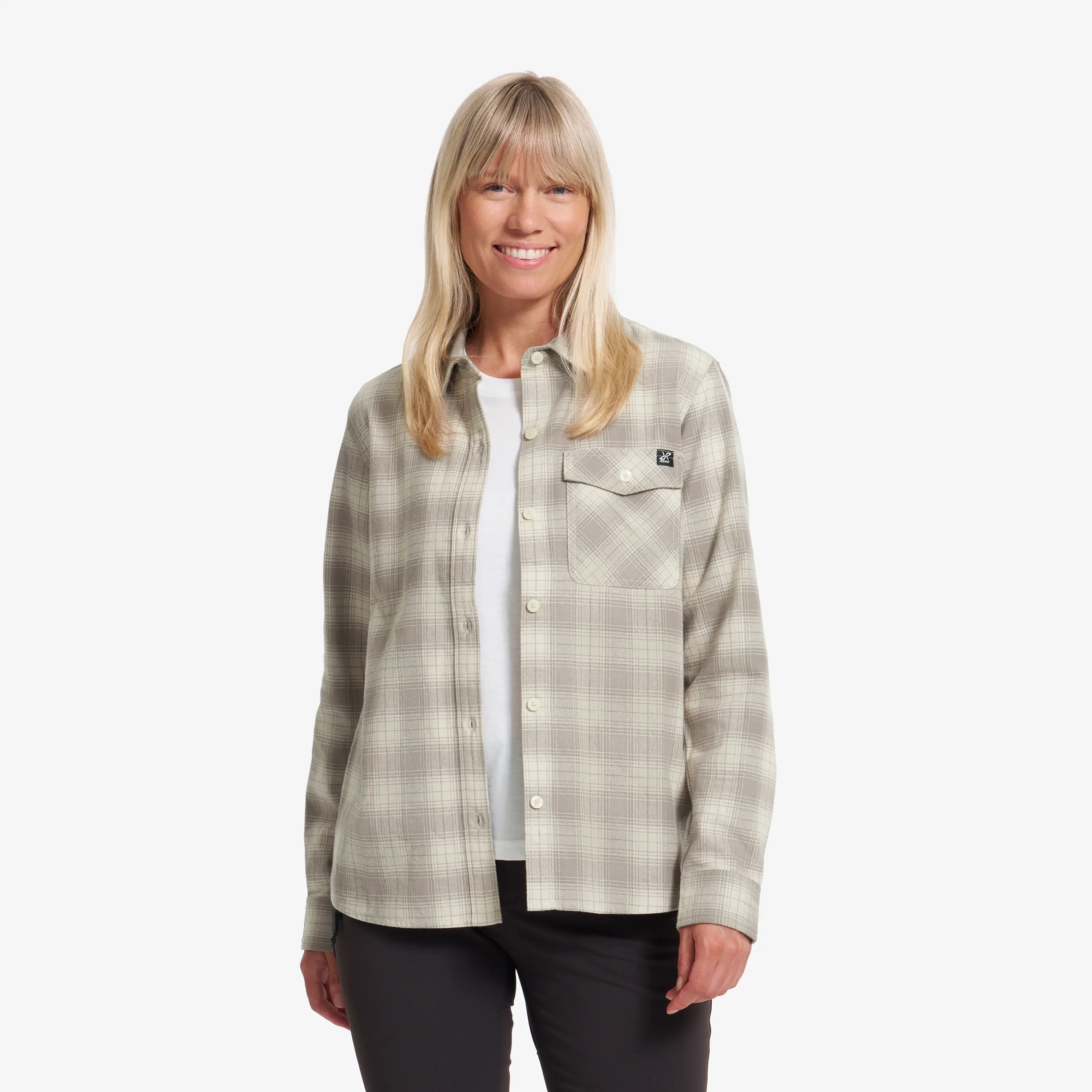 Bonfire Flannel Shirt Morel/Oatmeal Damen,