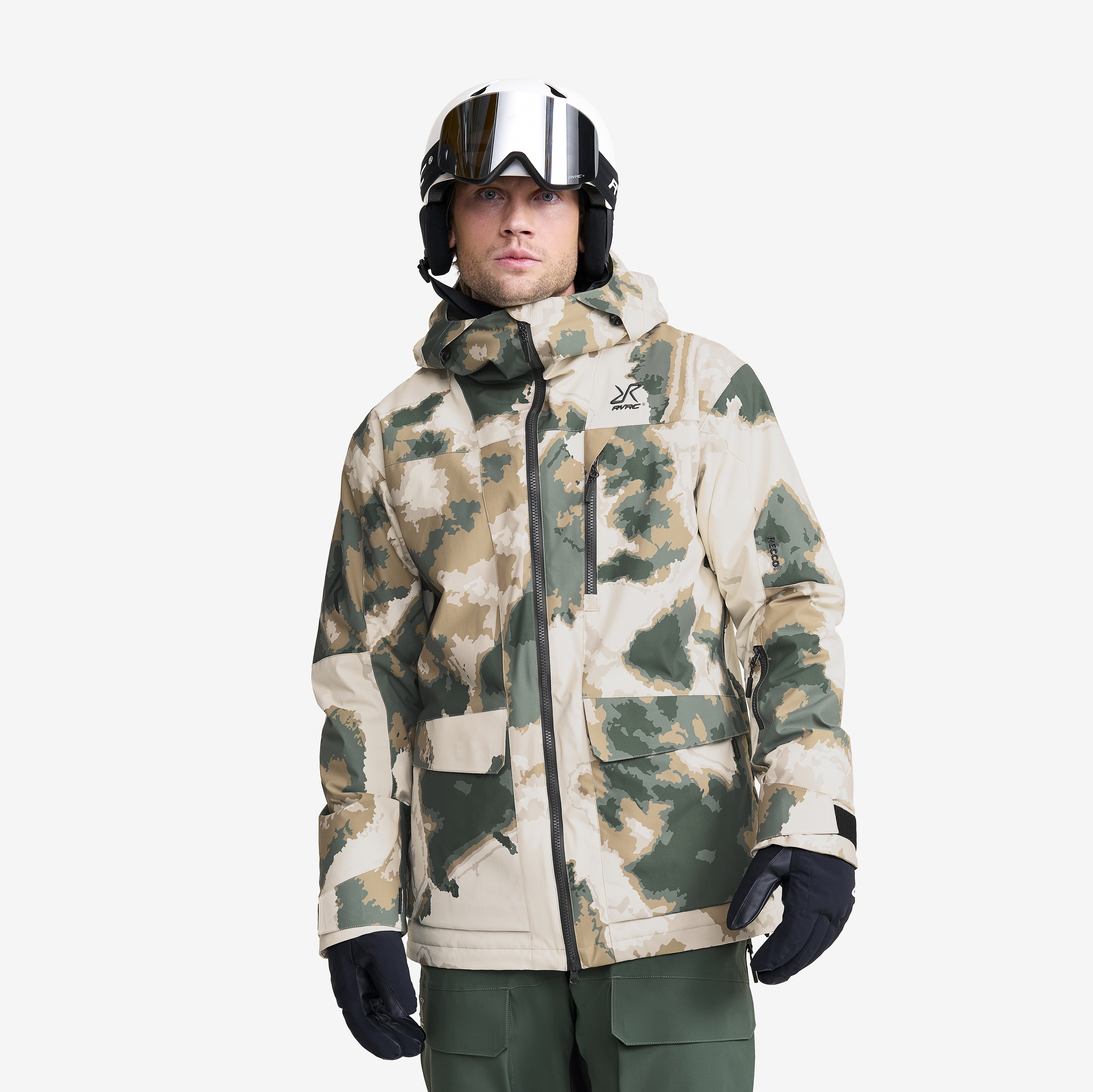 AccXel Insulated 2L Ski Jacket Garden Topiary/Kelp Beige Miehet, 