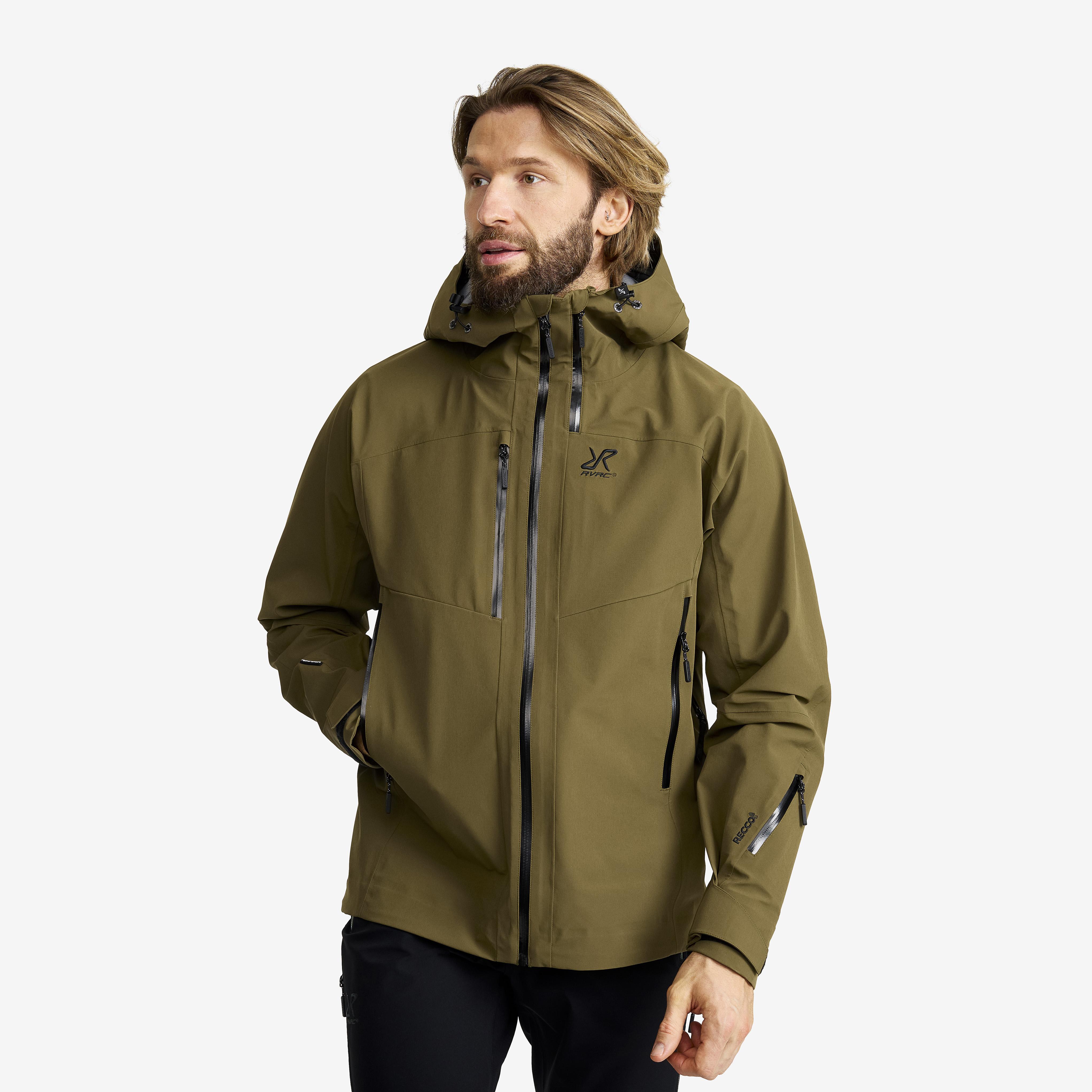 Cyclone 3L Shell Jacket Dark Olive Herre