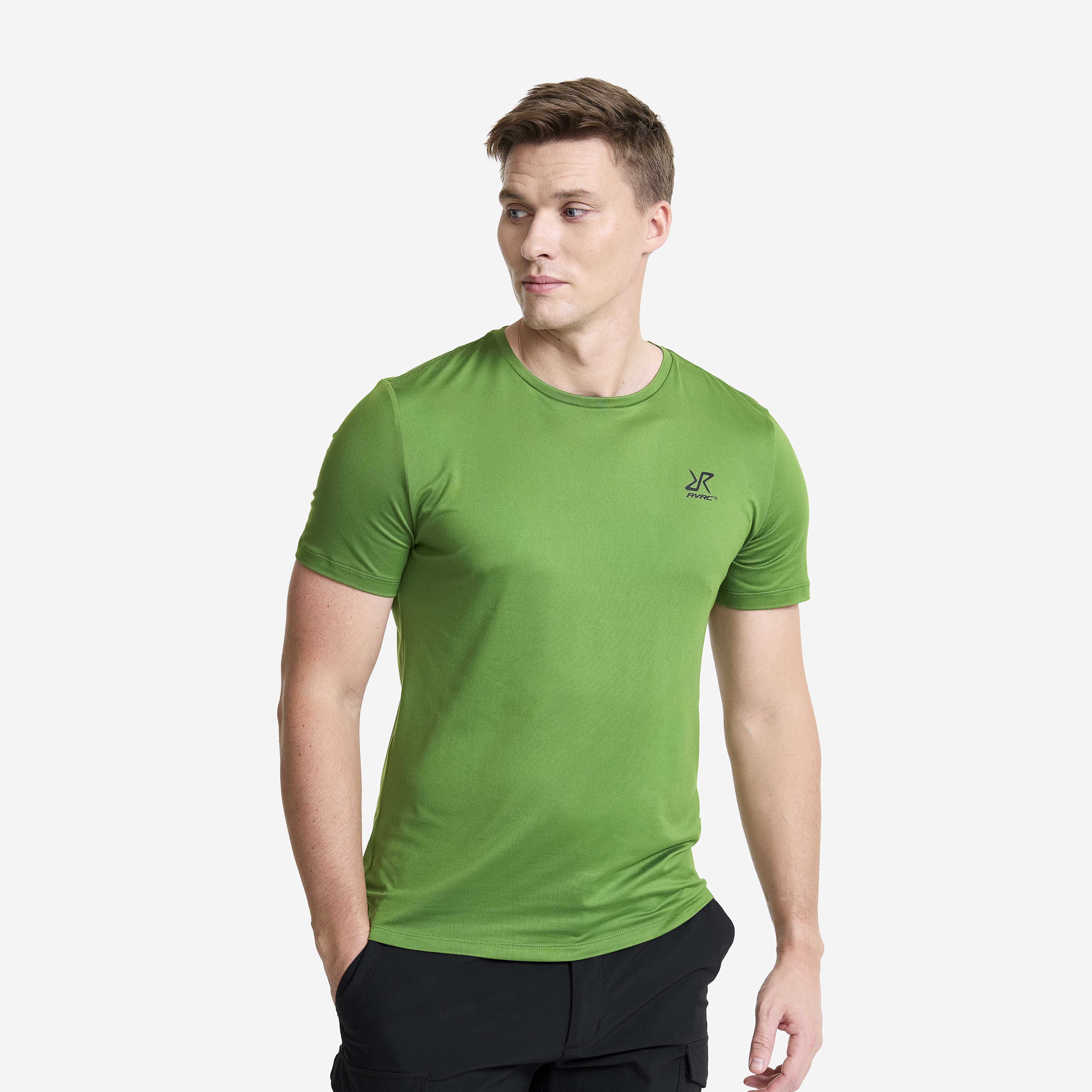Mission Slim Fit T-shirt Herre Cactus Green, Størrelse:2XL - Herre > Overdele > T-shirts