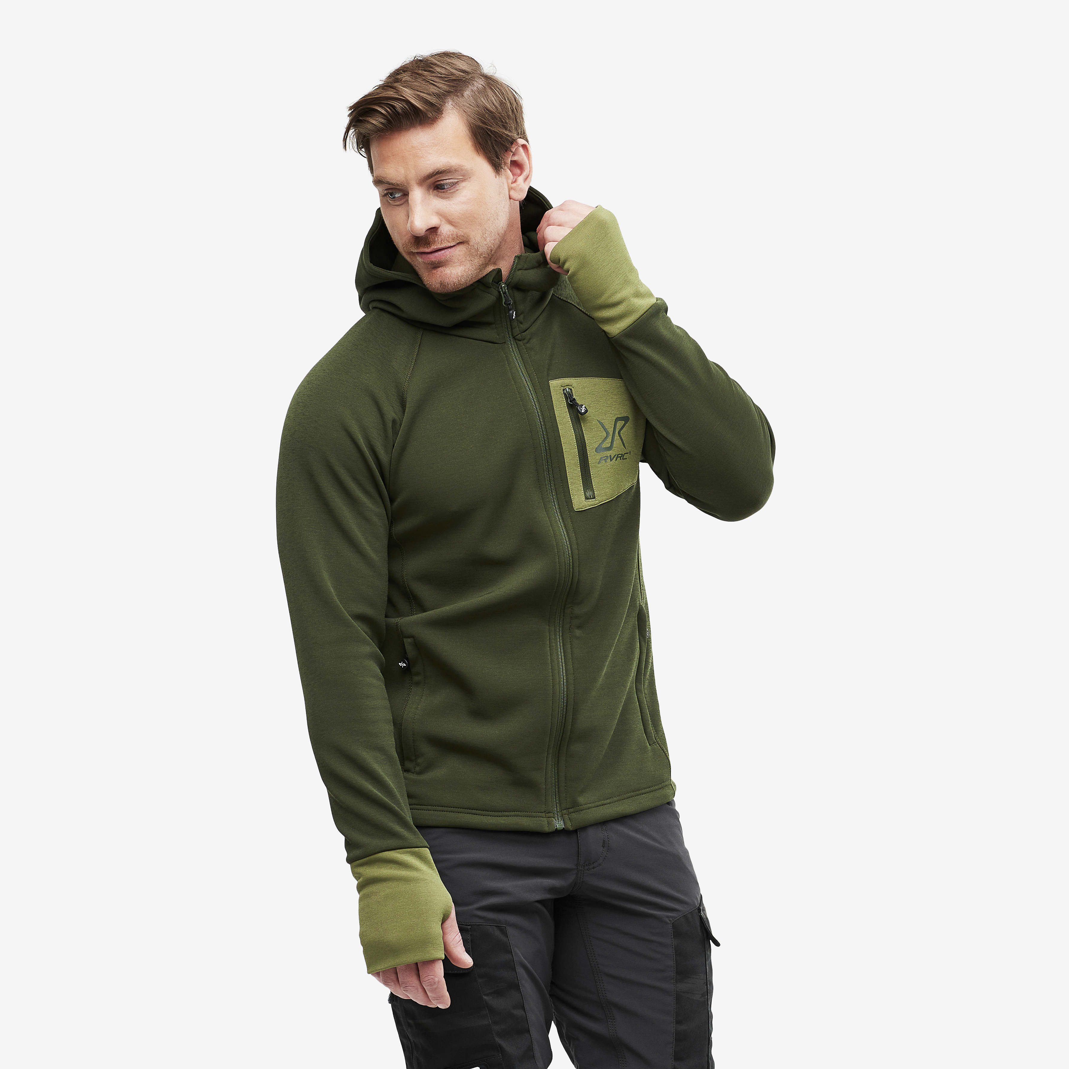 Illusion Hoodie Forest Green Men