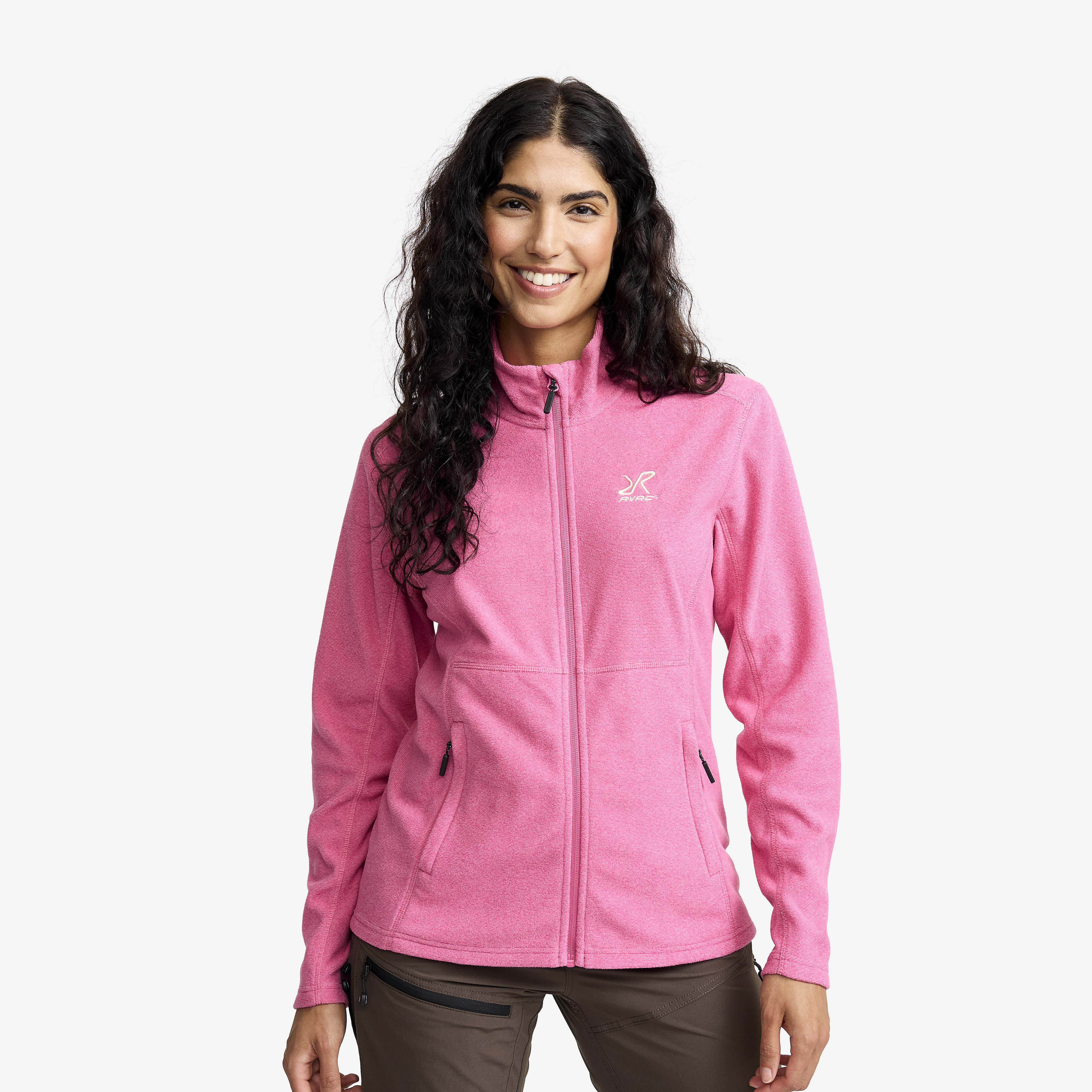 Essential Full-zip Fleece Naiset Ibis Rose Koko:M – > Paidat > Fleece