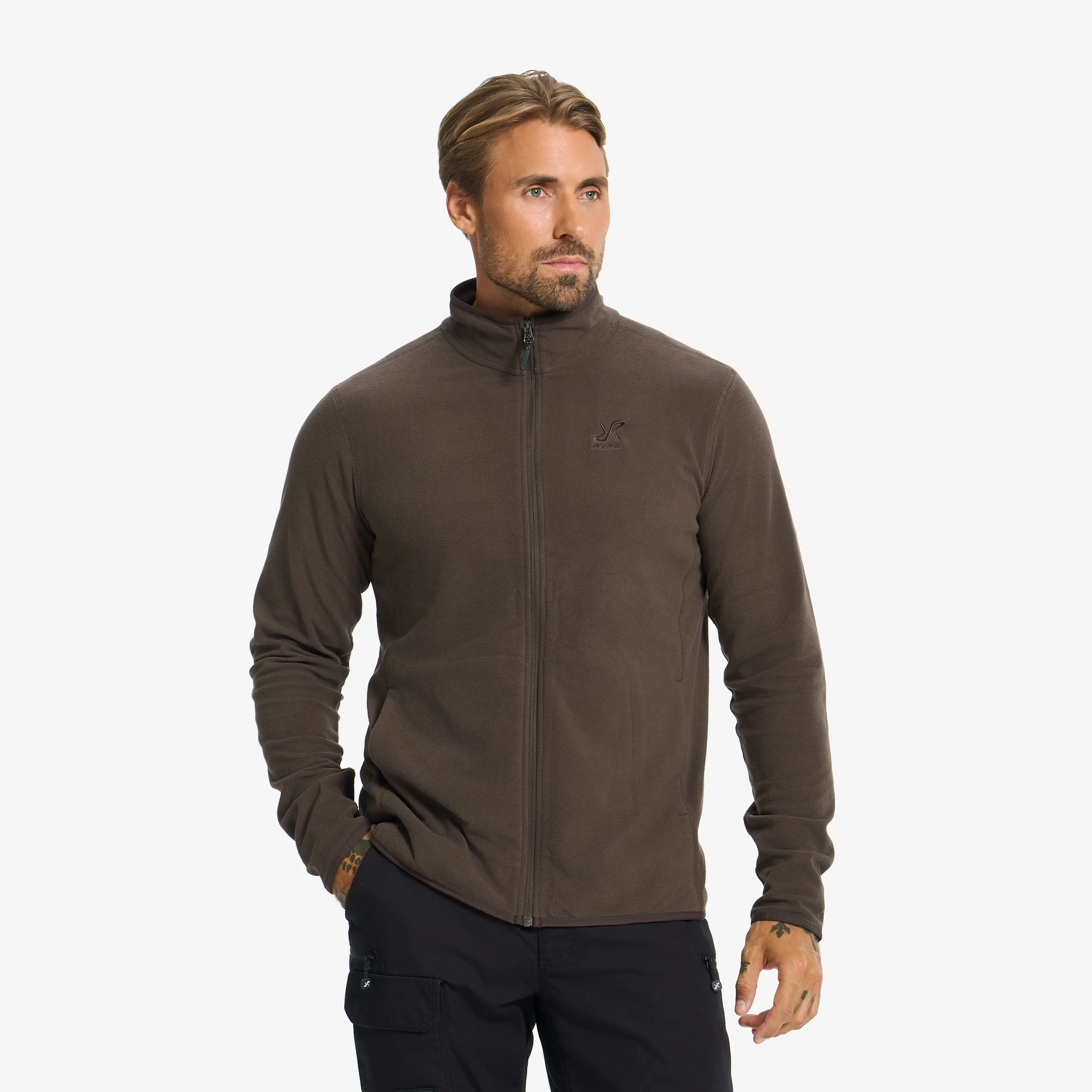 Hiker Full-zip Fleece Chocolate Brown Men,