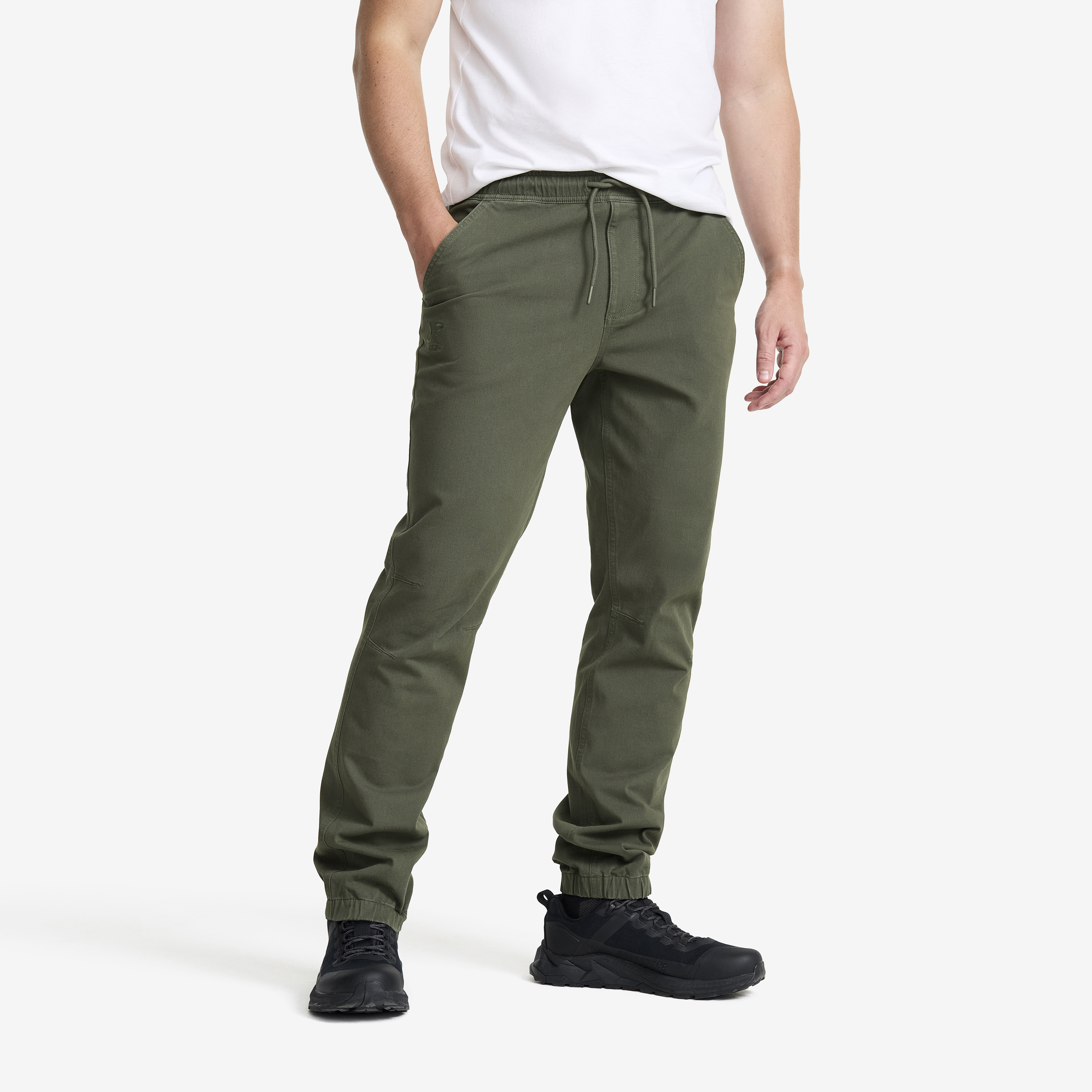 Oak Twill Stretch Joggers Herre Kambaba Green, Størrelse:2XL - Outdoor Jeans
