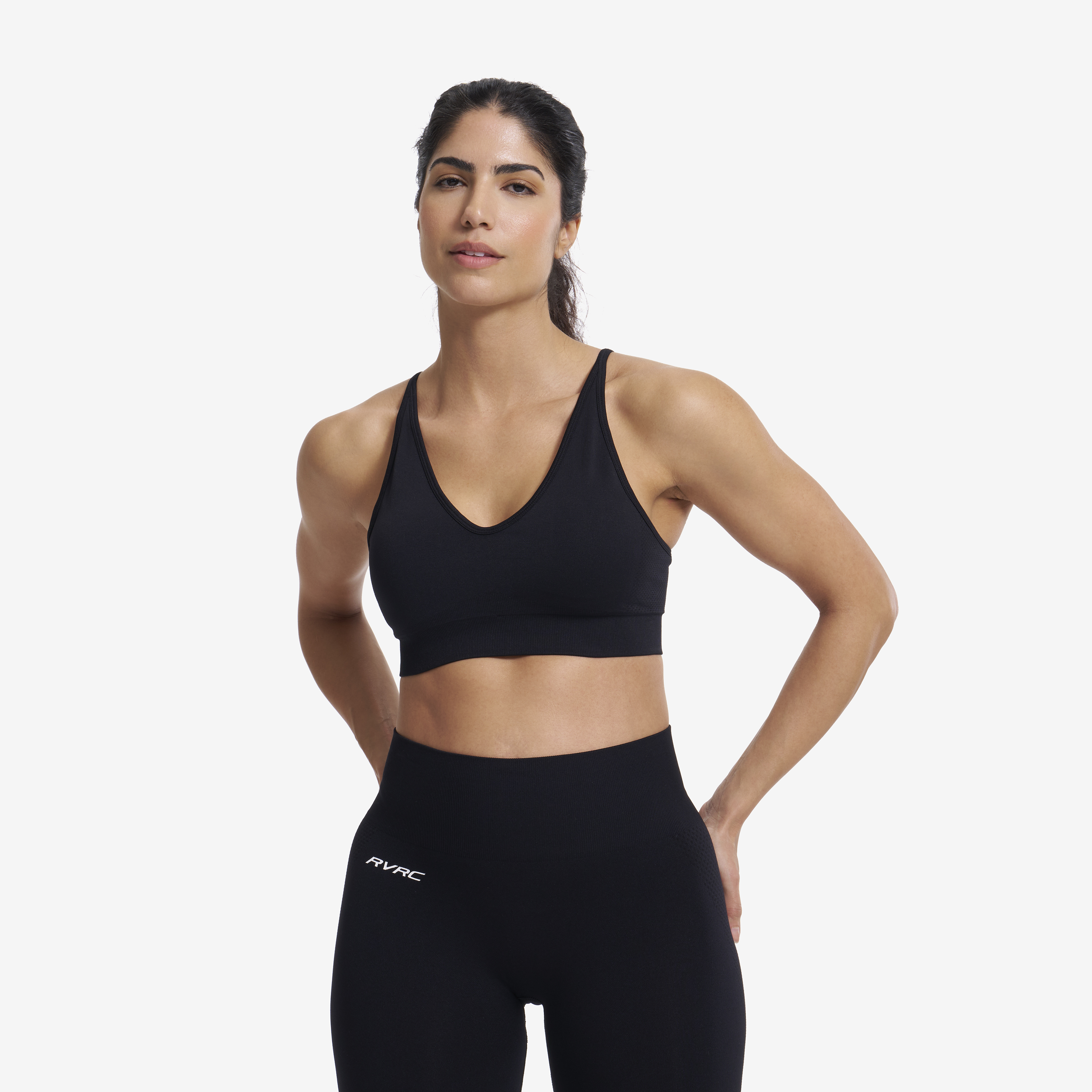Sculpt Seamless Sports Bra Black Women, 