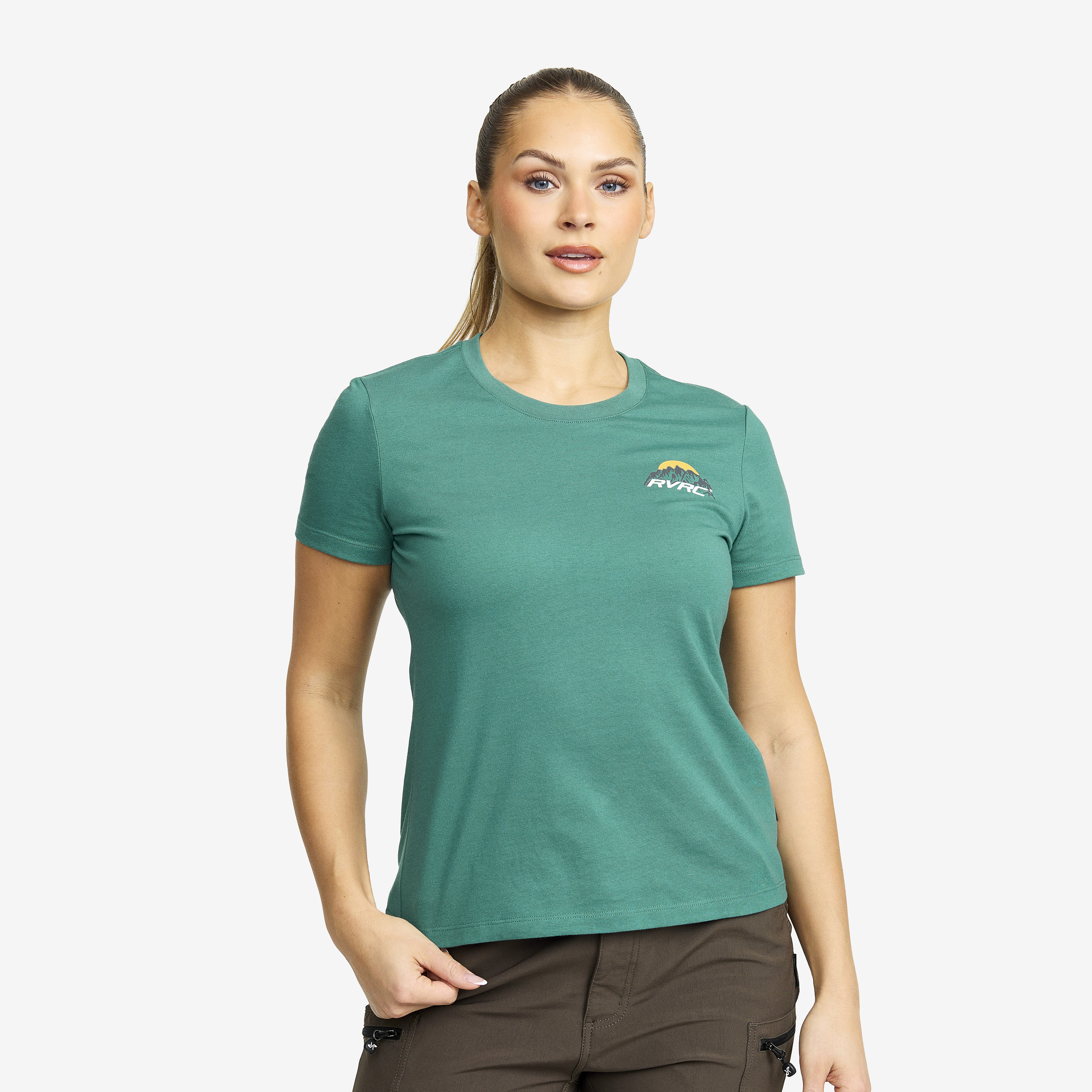 Easy Mountain Slim Fit T-shirt North Sea Dames