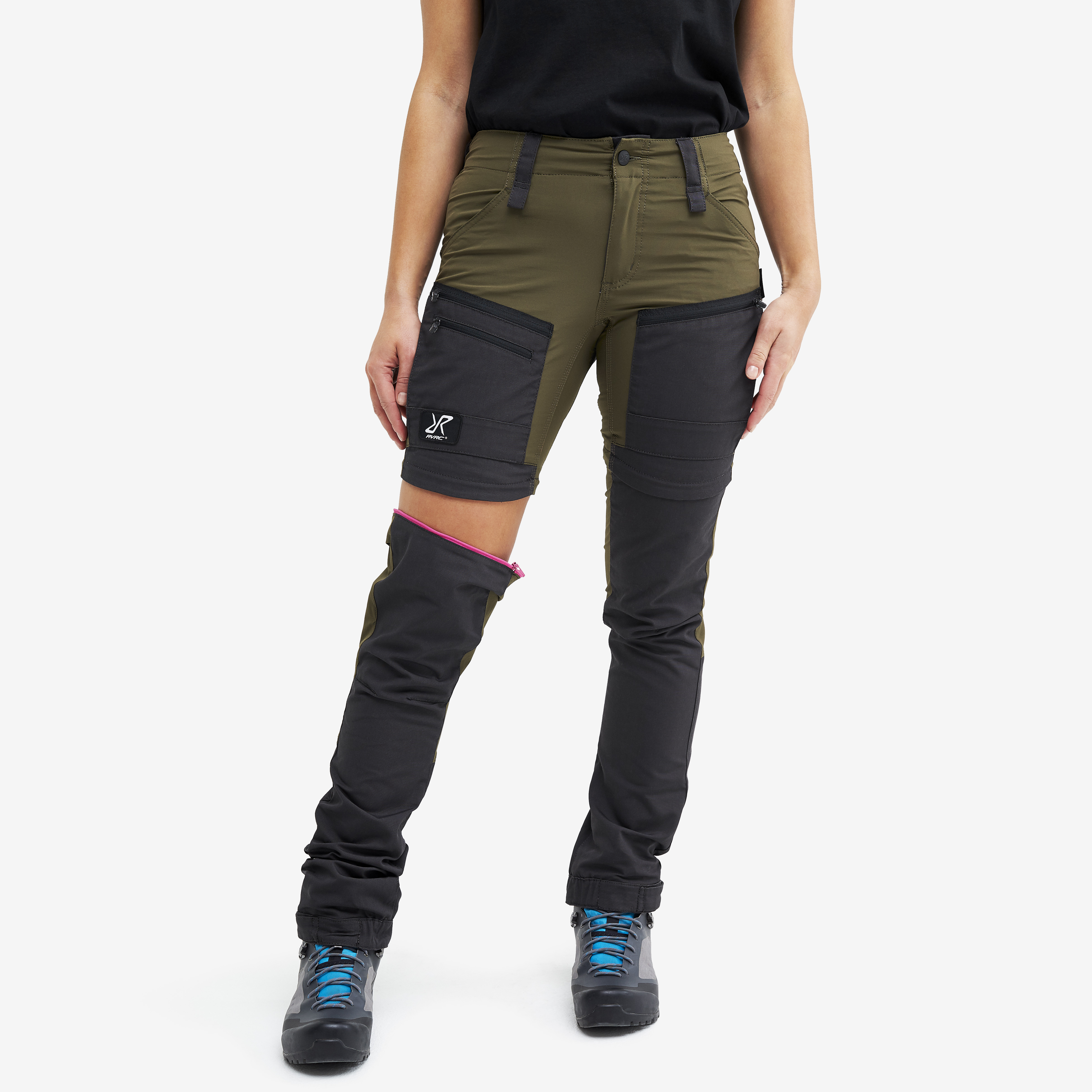 RVRC GP Pro Zip-off Pants Dark Olive Donna,