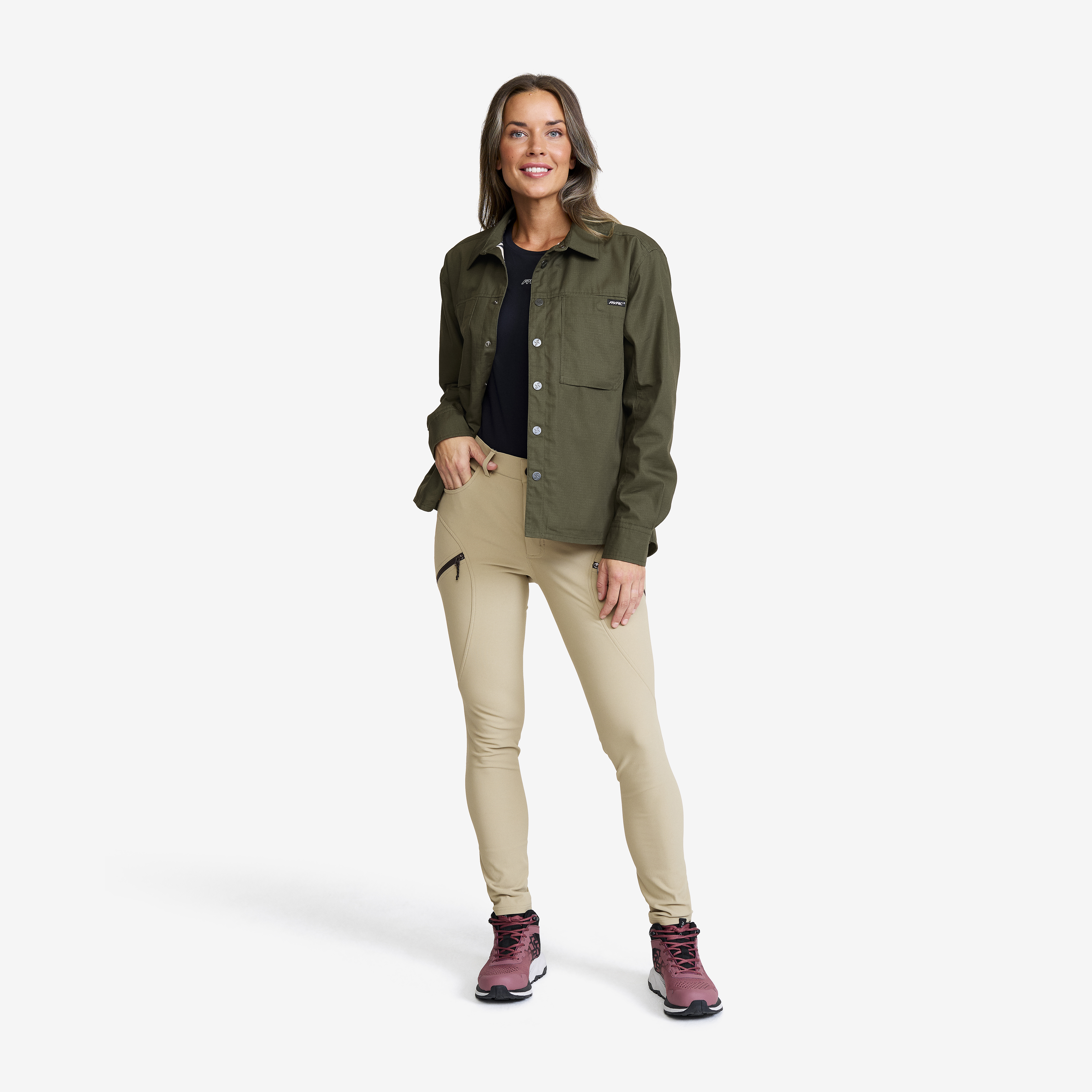 Outback Fleece Lined Overshirt Women Deep Depths | RevolutionRace