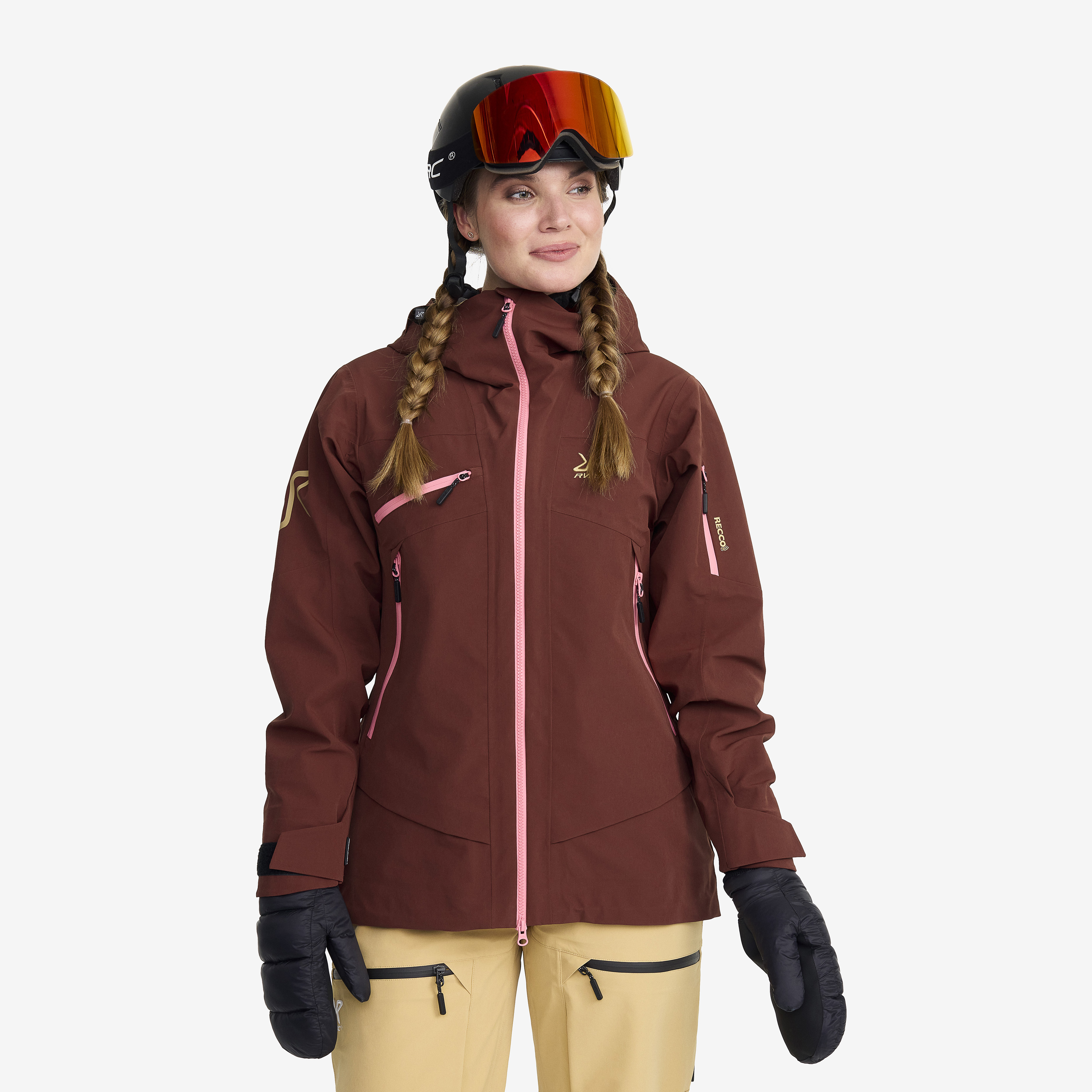 Atlas 3L Ski Jacket Naiset Earth Koko:M – Ulkoilutakki Kuoritakki & Tuulitakki