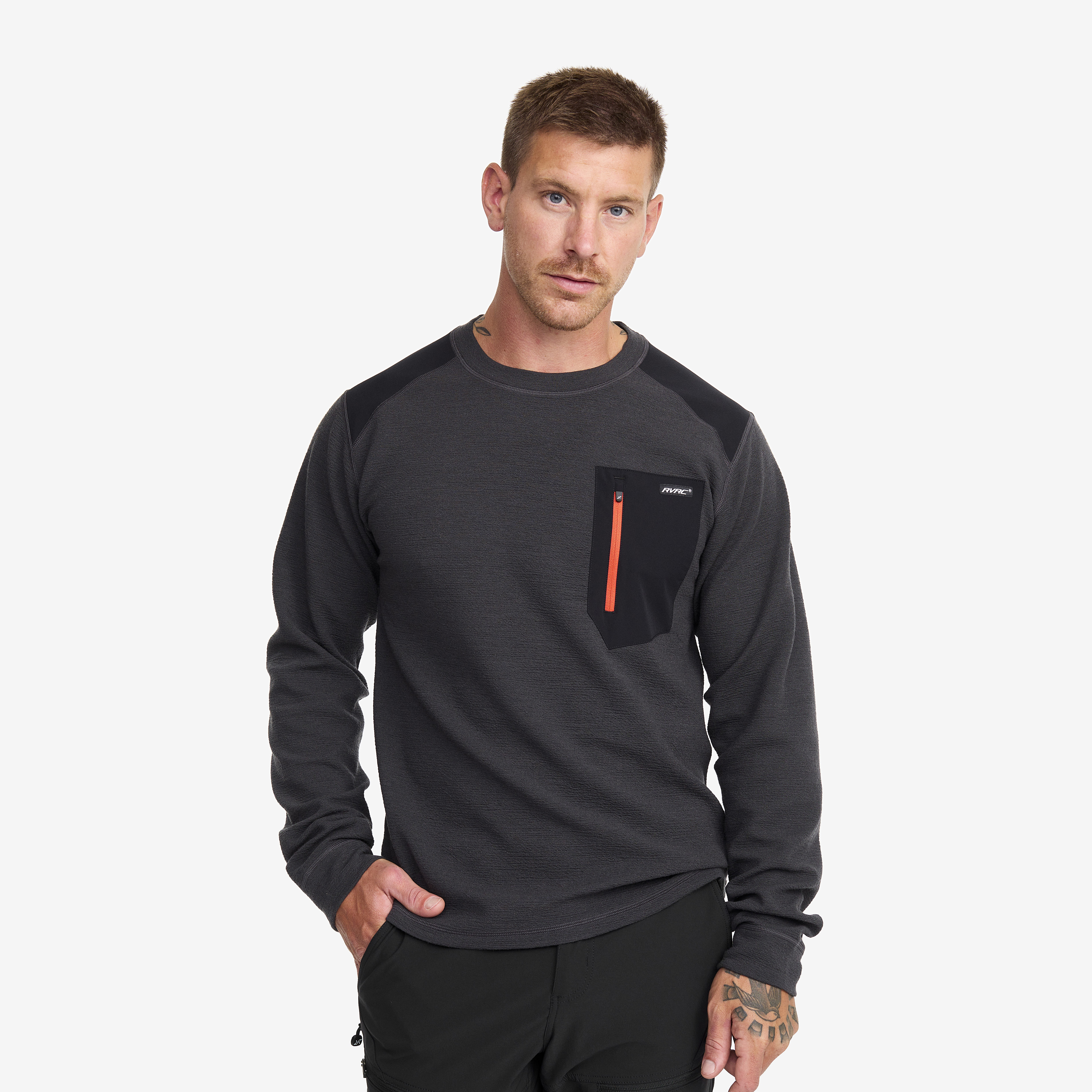 Wool Sweater – Herr – Anthracite Storlek:M – Herr > Tröjor > Skjortor & Långärmade Tröjor