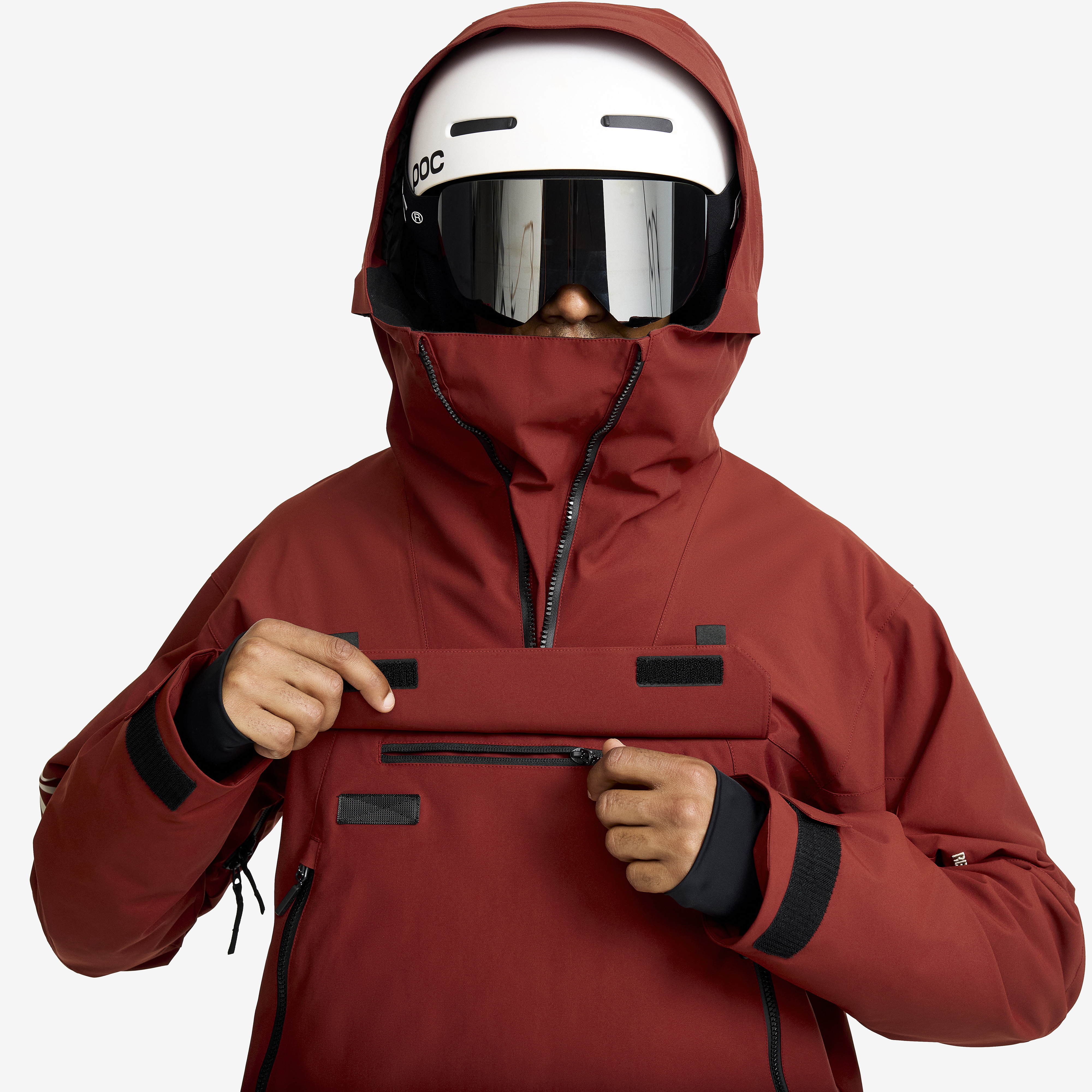 AccXel Insulated 2L Ski Anorak Fired Brick Miehet, 
