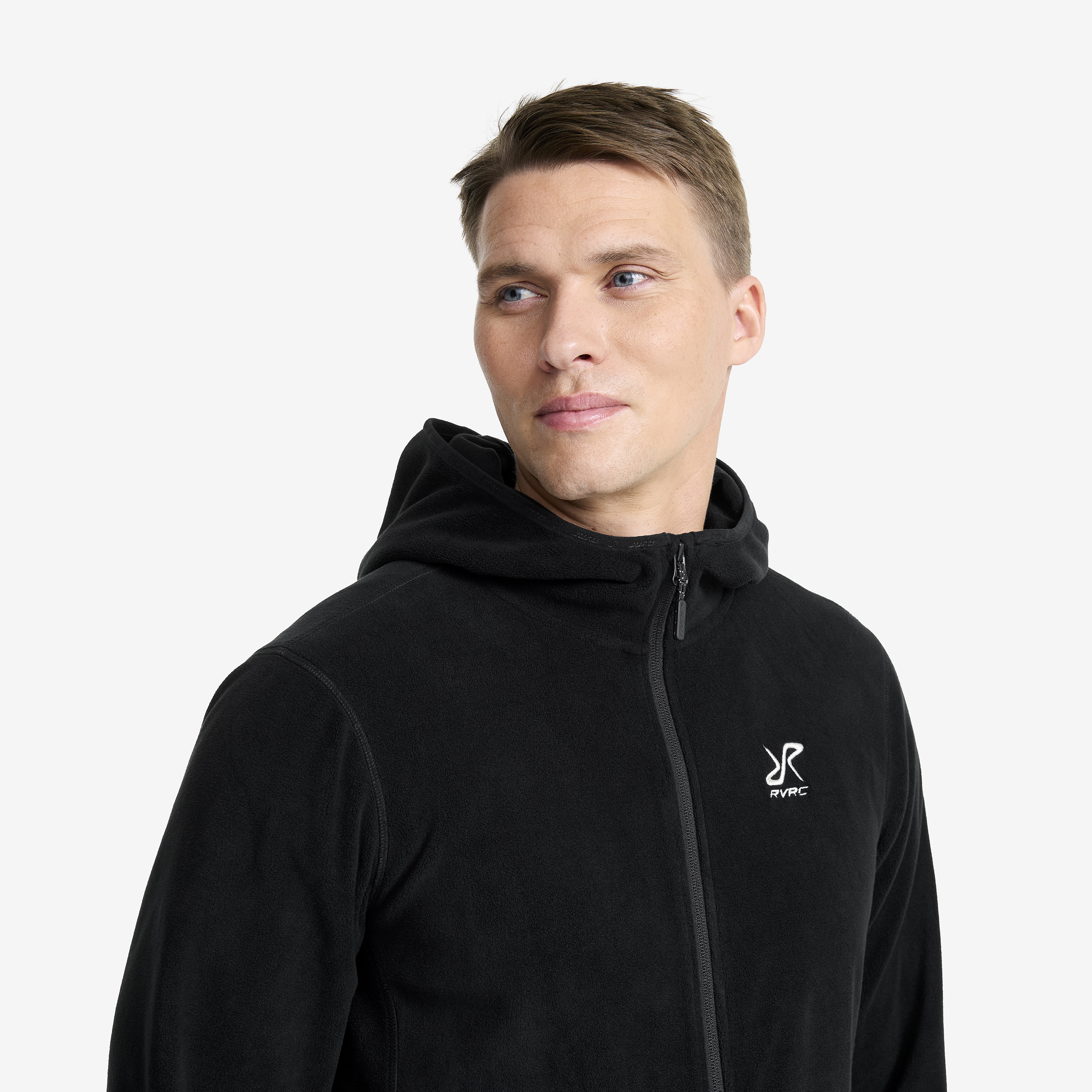 Hiker Fleece Hoodie Herren Black RevolutionRace