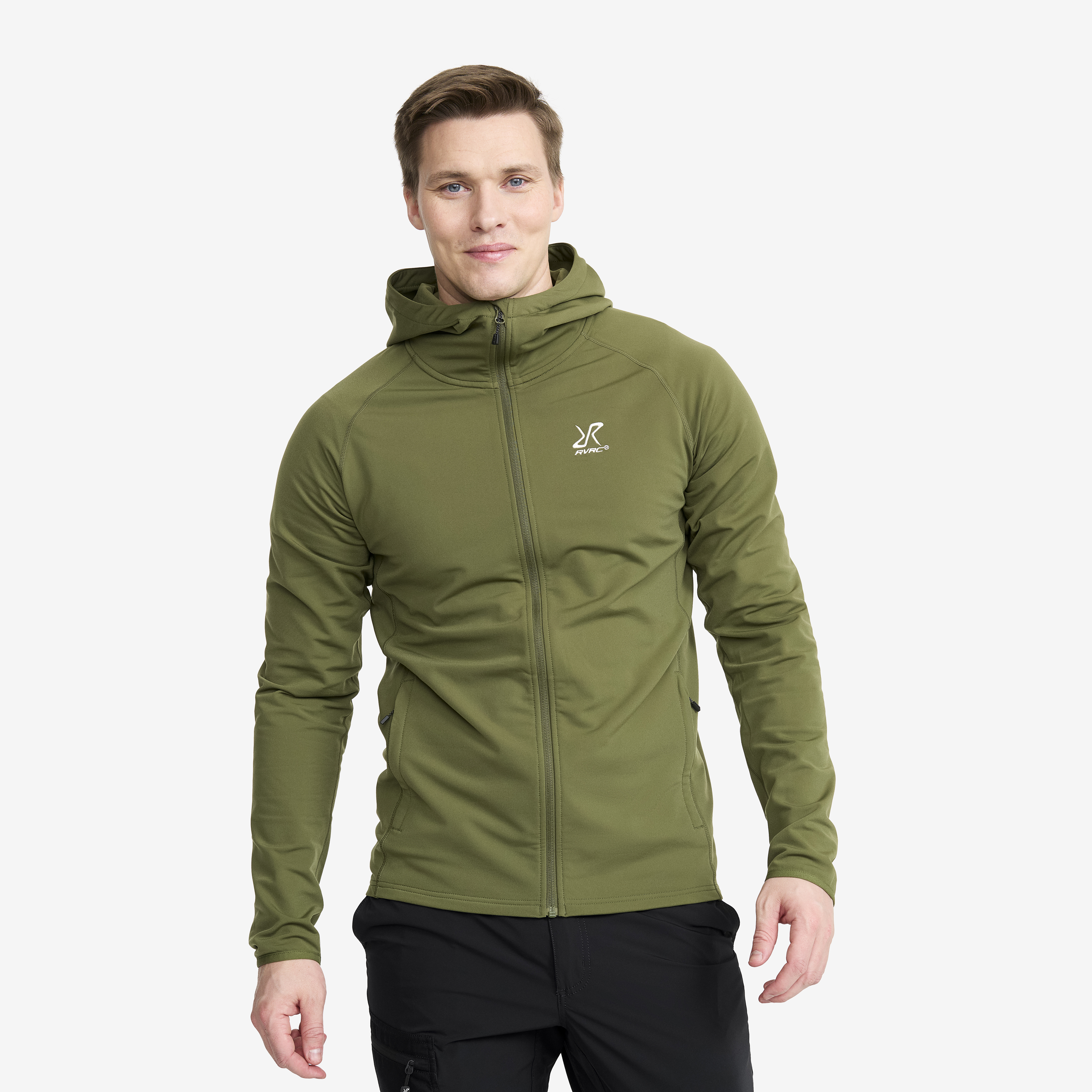 Evolution Light Stretch Fleece Hoodie Herre Cypress