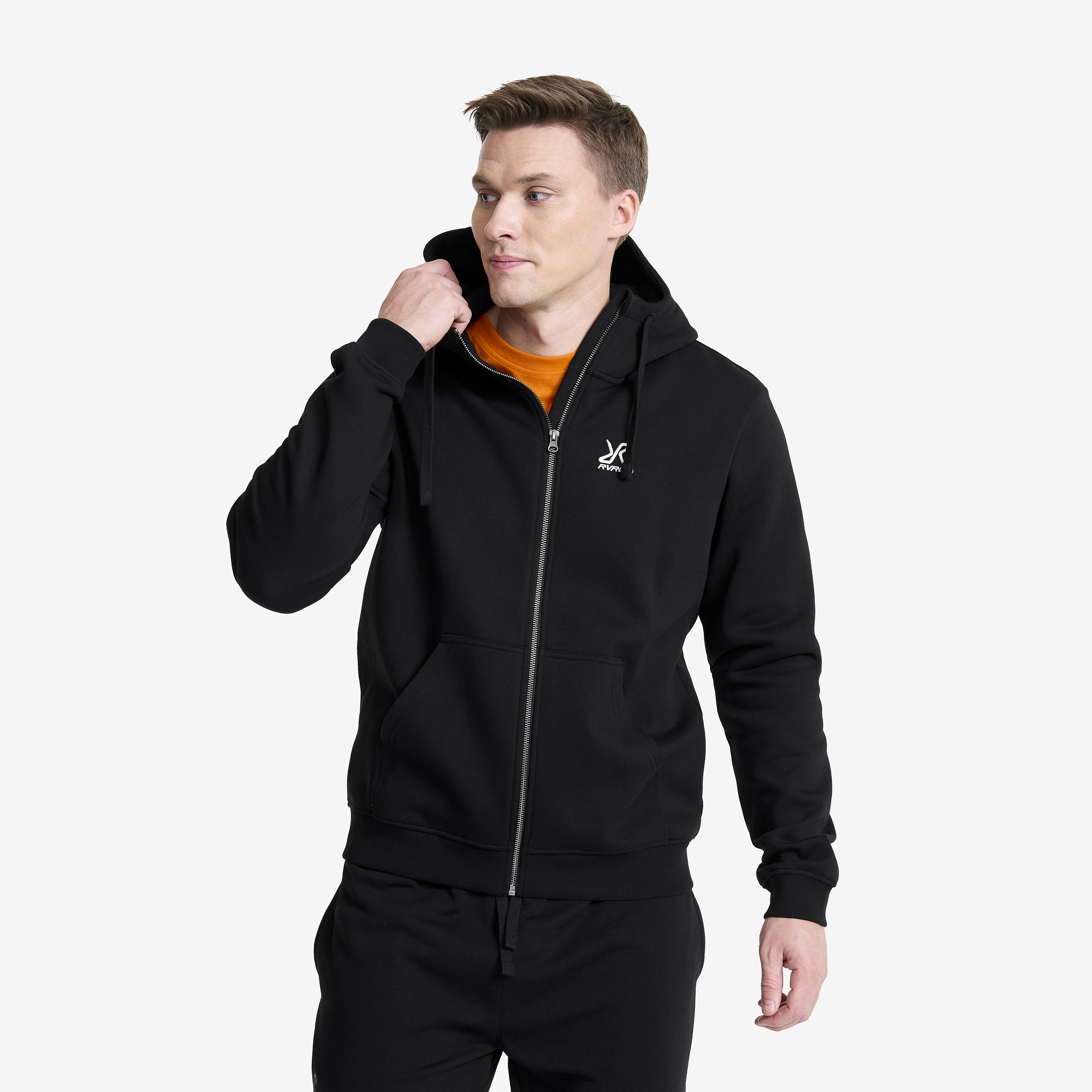 RVRC Full-zip Hoodie Black Miehet,