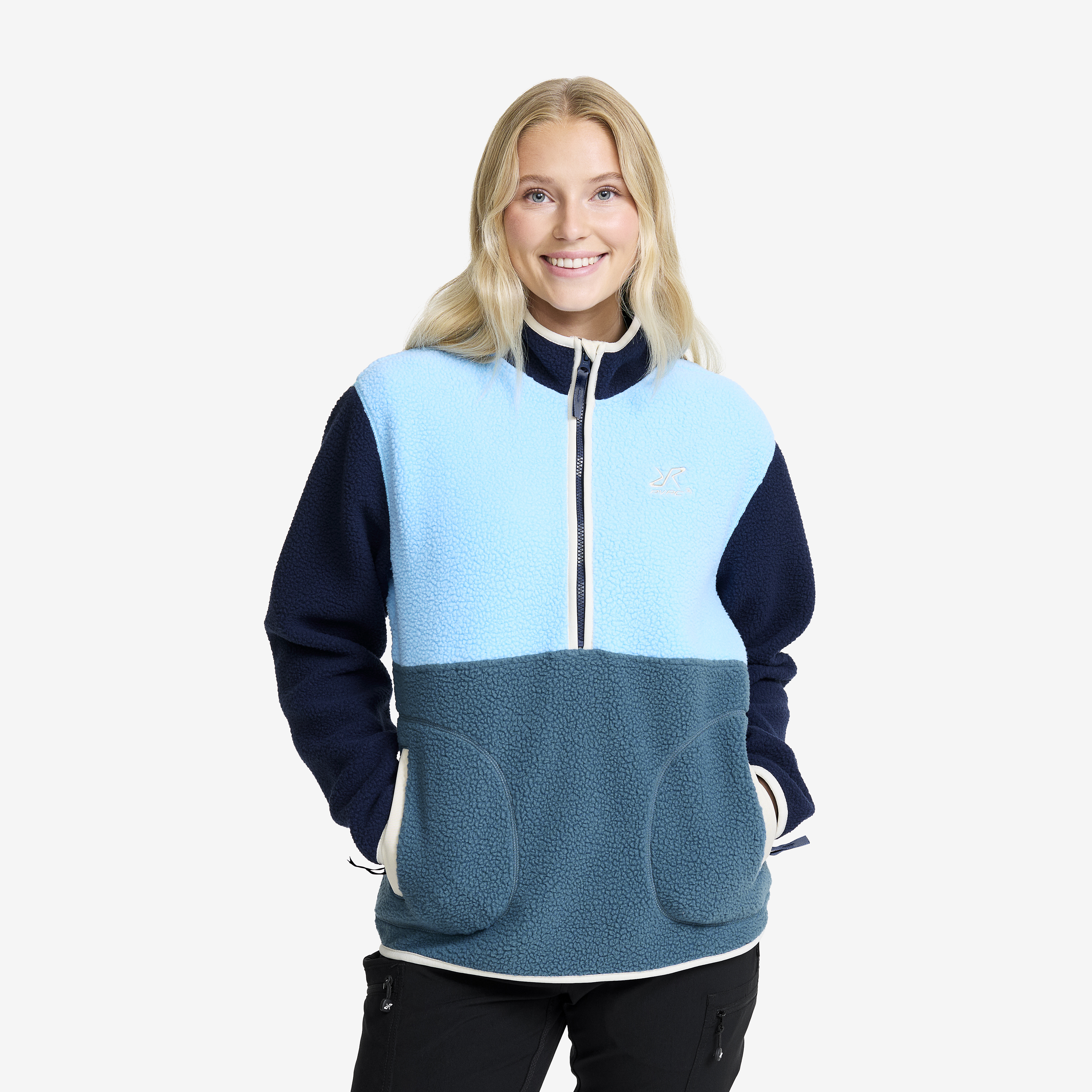 Canyon Half-zip Pile Fleece Navy/Alaskan Blue Damen