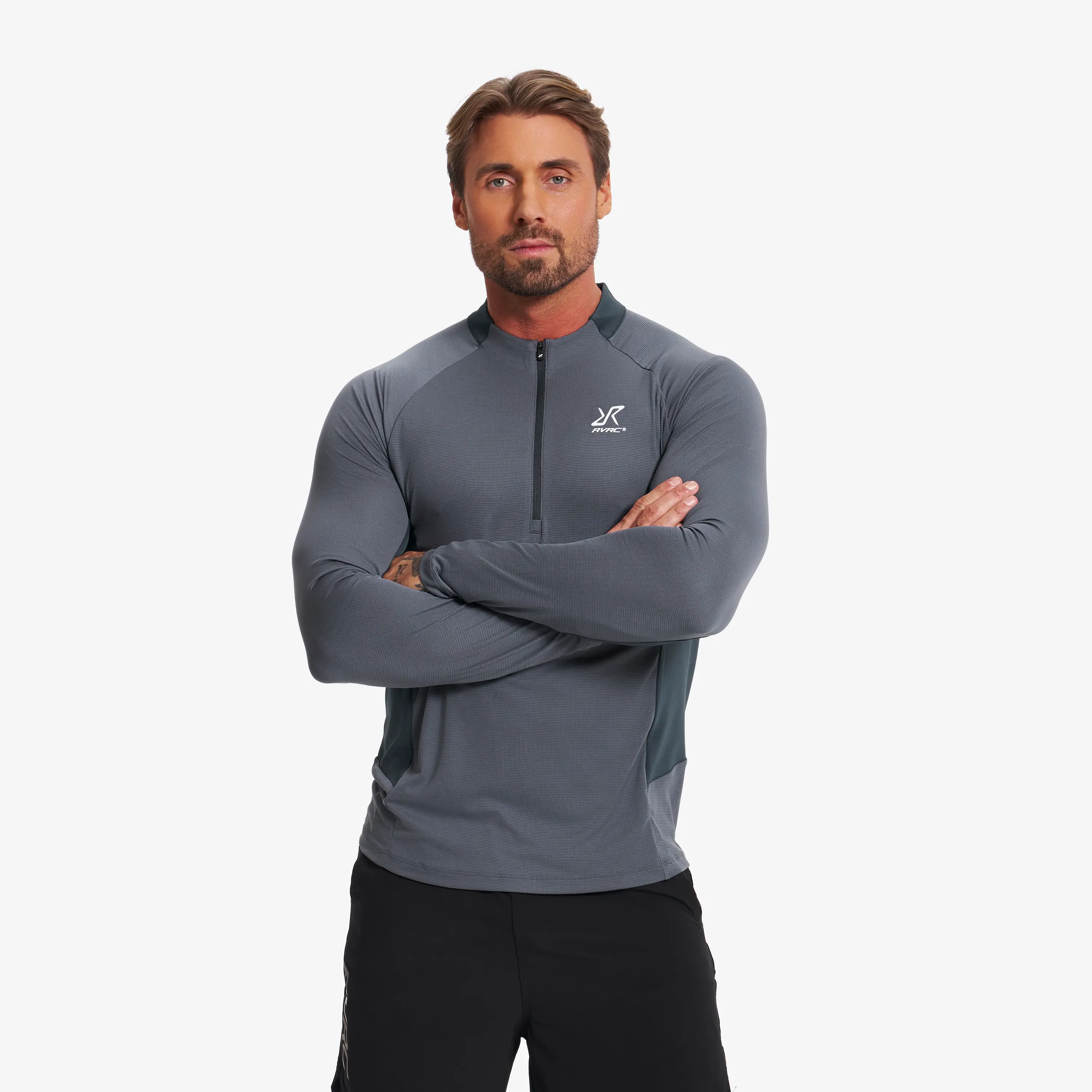 Force Light Half-zip Top Turbulence Blue Heren,