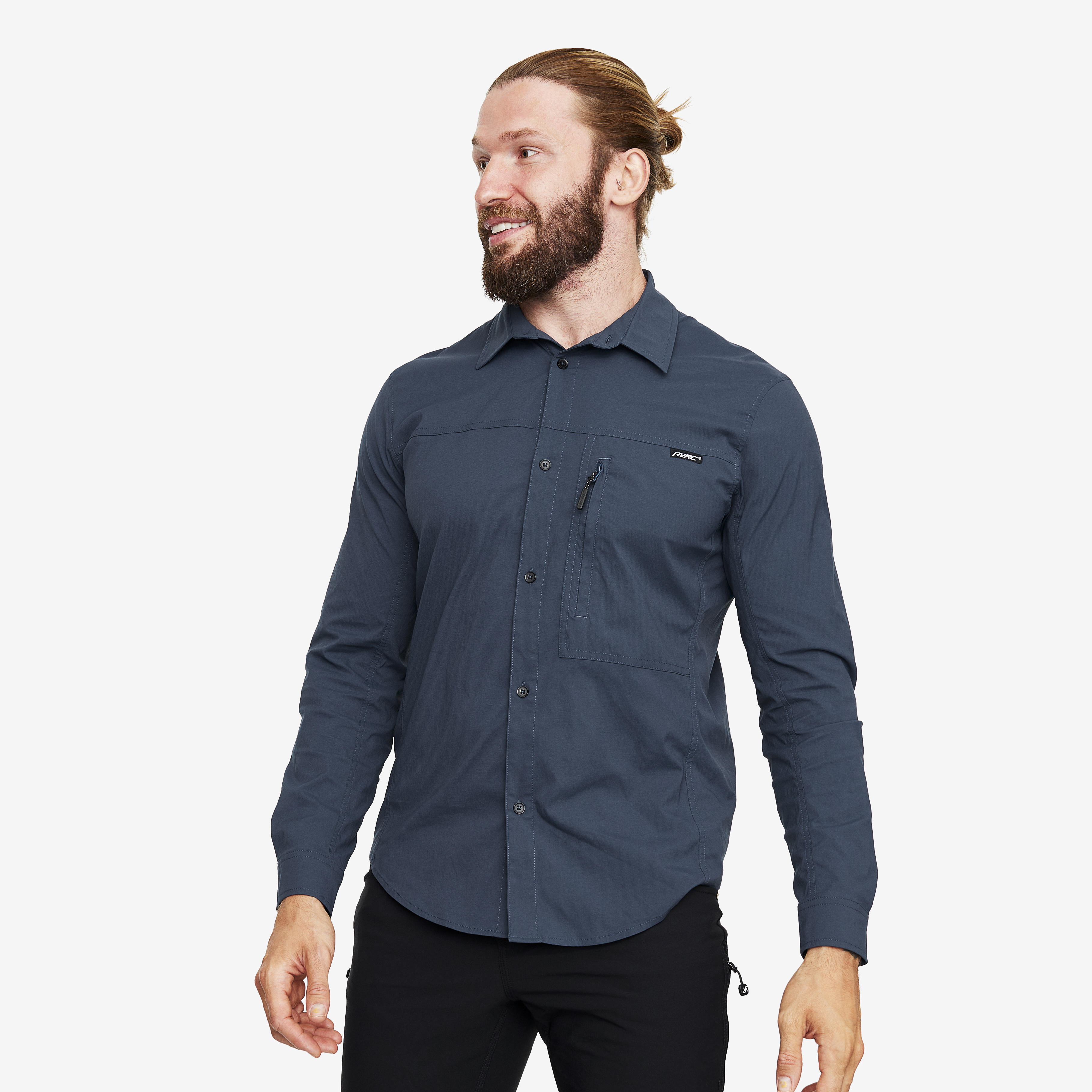 Preparation Stretch Shirt – Herr – Moonlit Ocean Storlek:M – Herr > Tröjor > Skjortor & Långärmade Tröjor